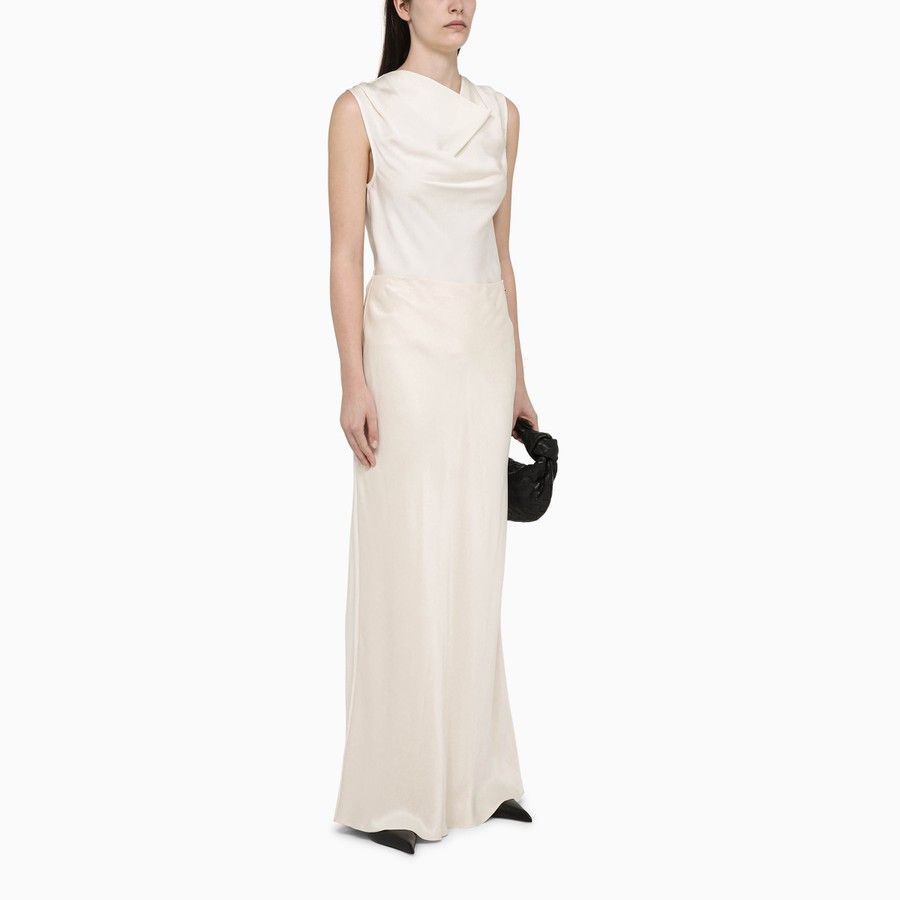 Calvin Klein o1d2blof0824 Viscose Sleeveless Blouse in Ivory Size M / US 6-8 / IT 42-44 - 2 Thumbnail