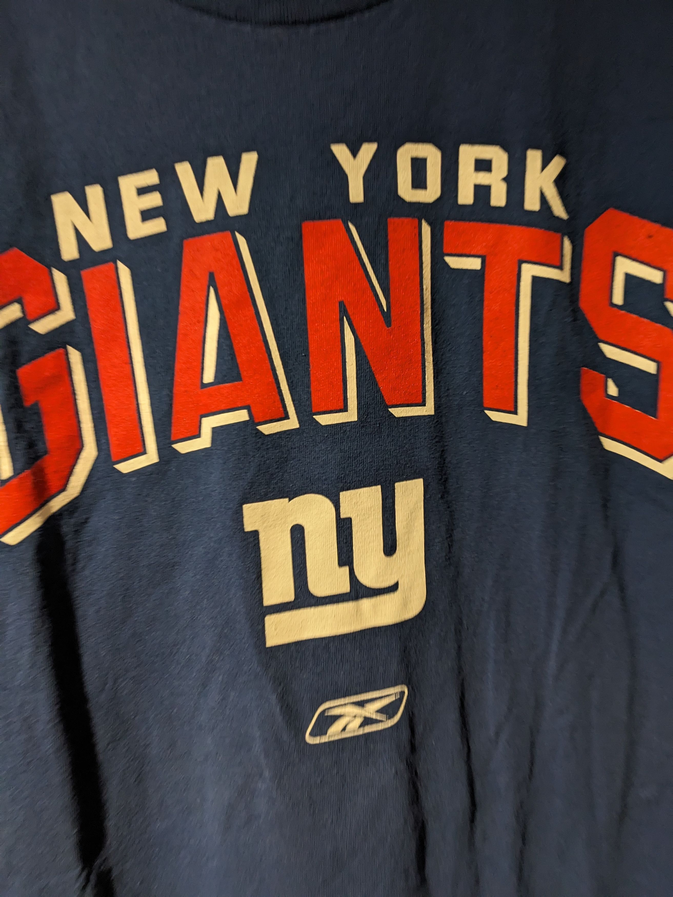 NFL × Vintage Vintage Y2K New York Giants Reebok NFL Football T-Shirt Size US XXL / EU 58 / 5 - 2 Thumbnail
