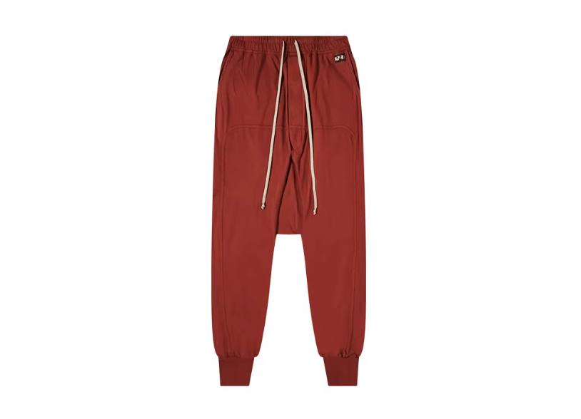 Rick Owens Drkshdw Rick Owens DRKSHDW Men's Red Drop Crotch Jogger Size US 36 / EU 52 - 1 Thumbnail