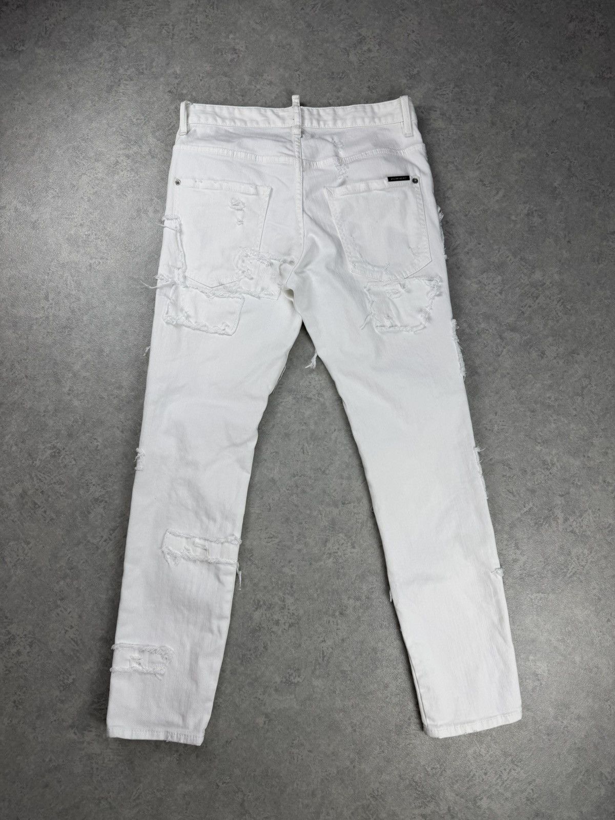 Dsquared2 Dsquared2 Skater Jeans White Distressed Patchwork Size 46 Size US 29 - 9 Thumbnail