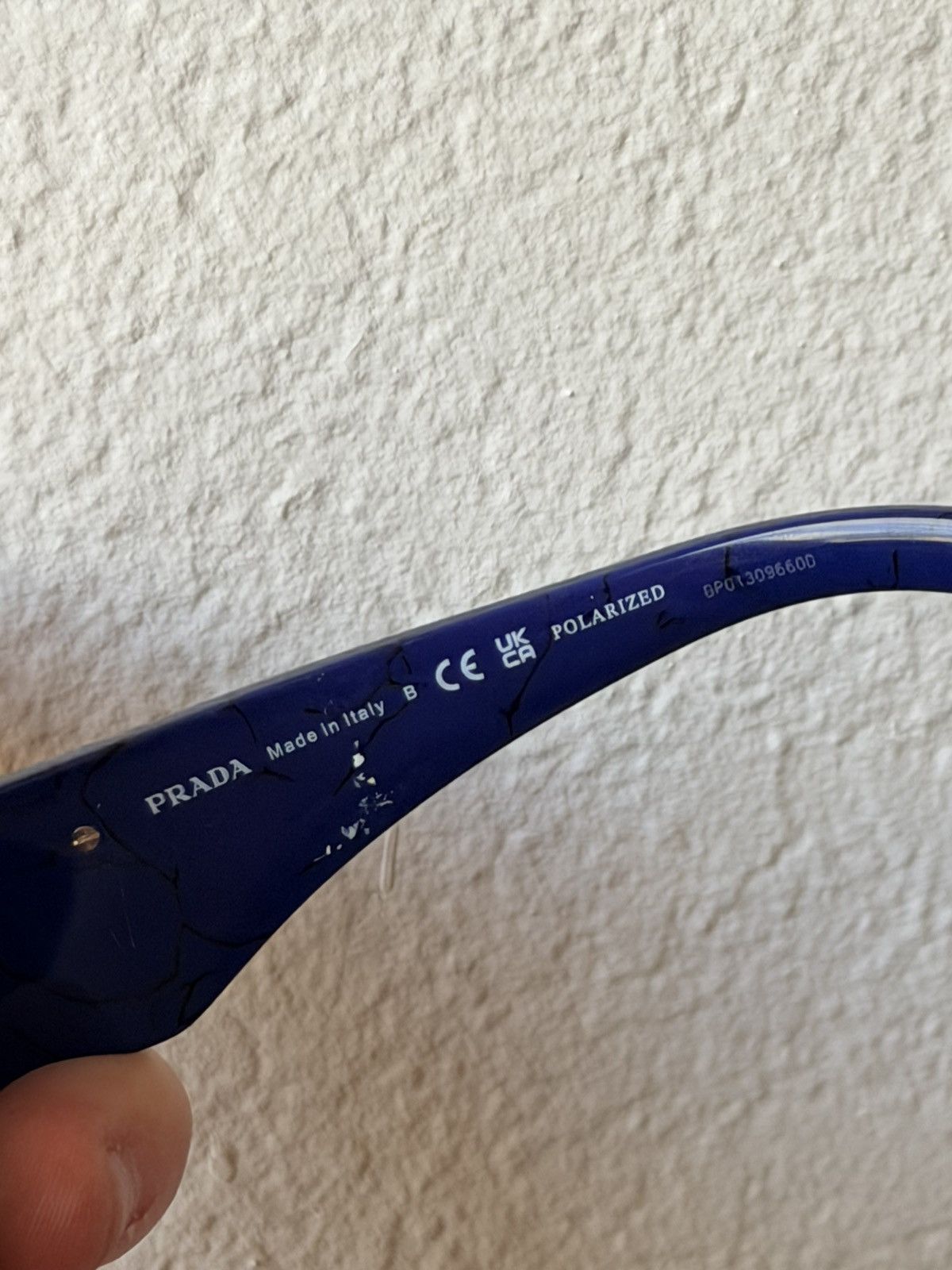 Prada Prada Blue Sunglasses Size ONE SIZE - 4 Thumbnail