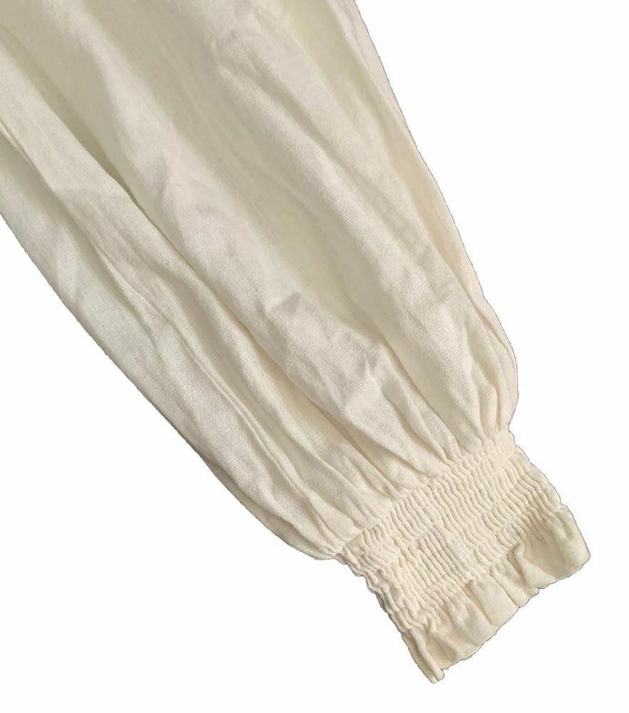Designer New White Dress Pull & Bear S Hippie Country Size S / US 4 / IT 40 - 5 Thumbnail