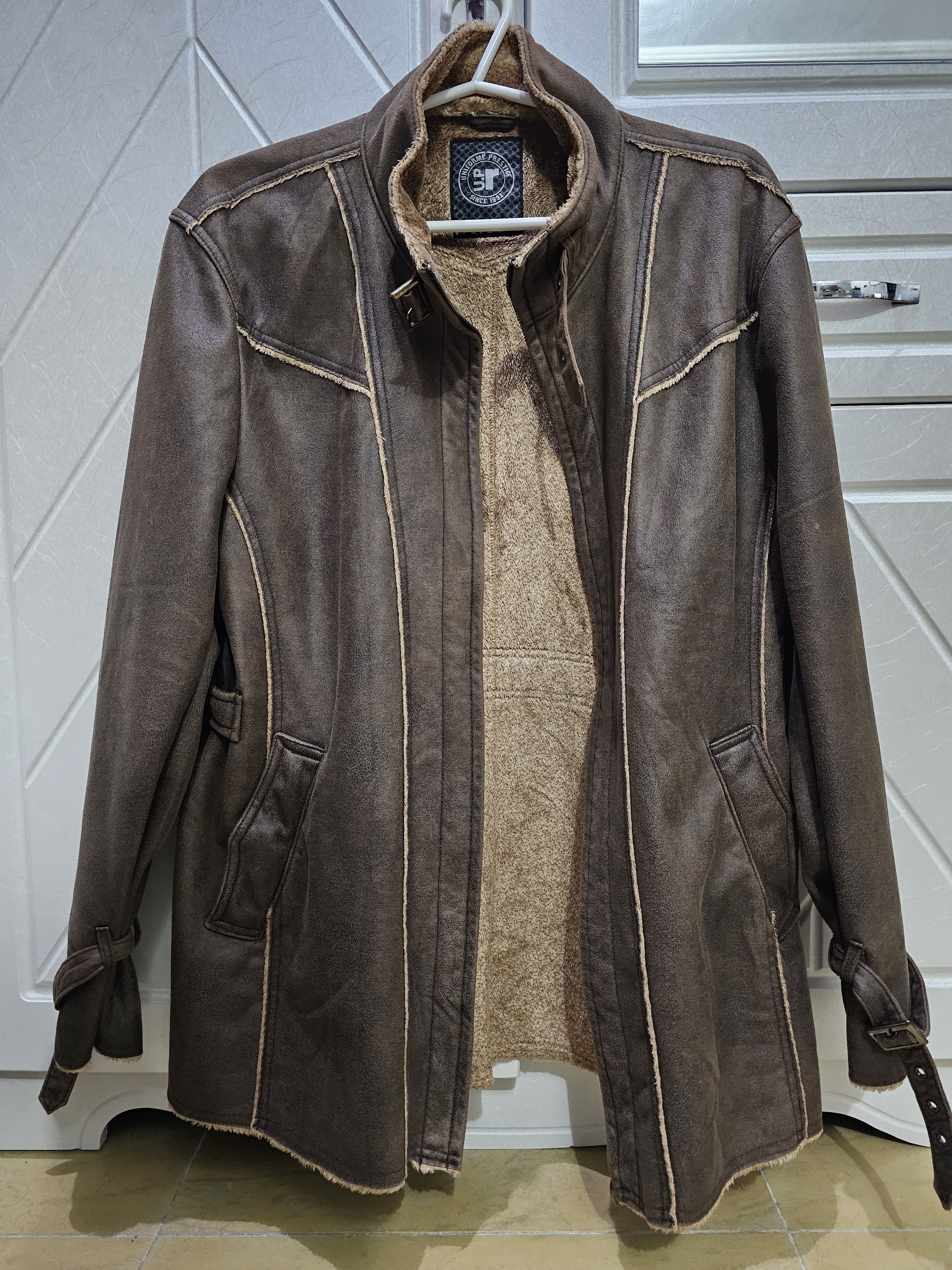 Renoma UP Renoma Vintage Japanese Distressed Leather Jacket Size US XL / EU 56 / 4 - 1 Thumbnail
