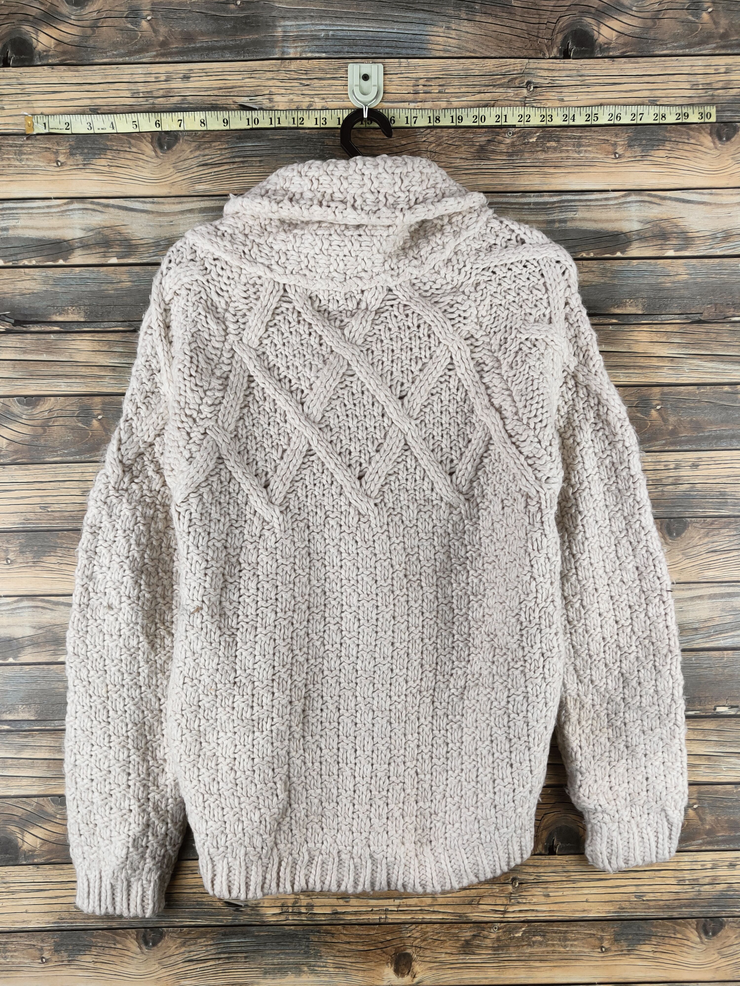Japanese Brand DL Vintage knit Ivory Knitwear Sweatshirts #46-578 Size M / US 6-8 / IT 42-44 - 7 Thumbnail