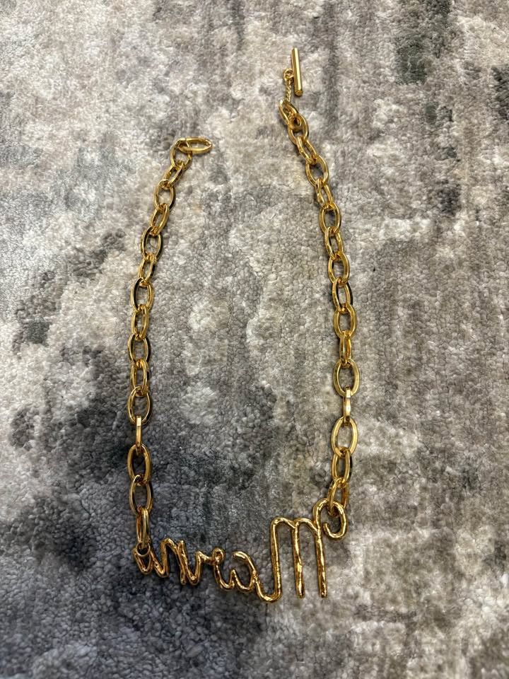 Marni Marni Logo Plaque Chain-Link Necklace Size ONE SIZE - 7 Thumbnail