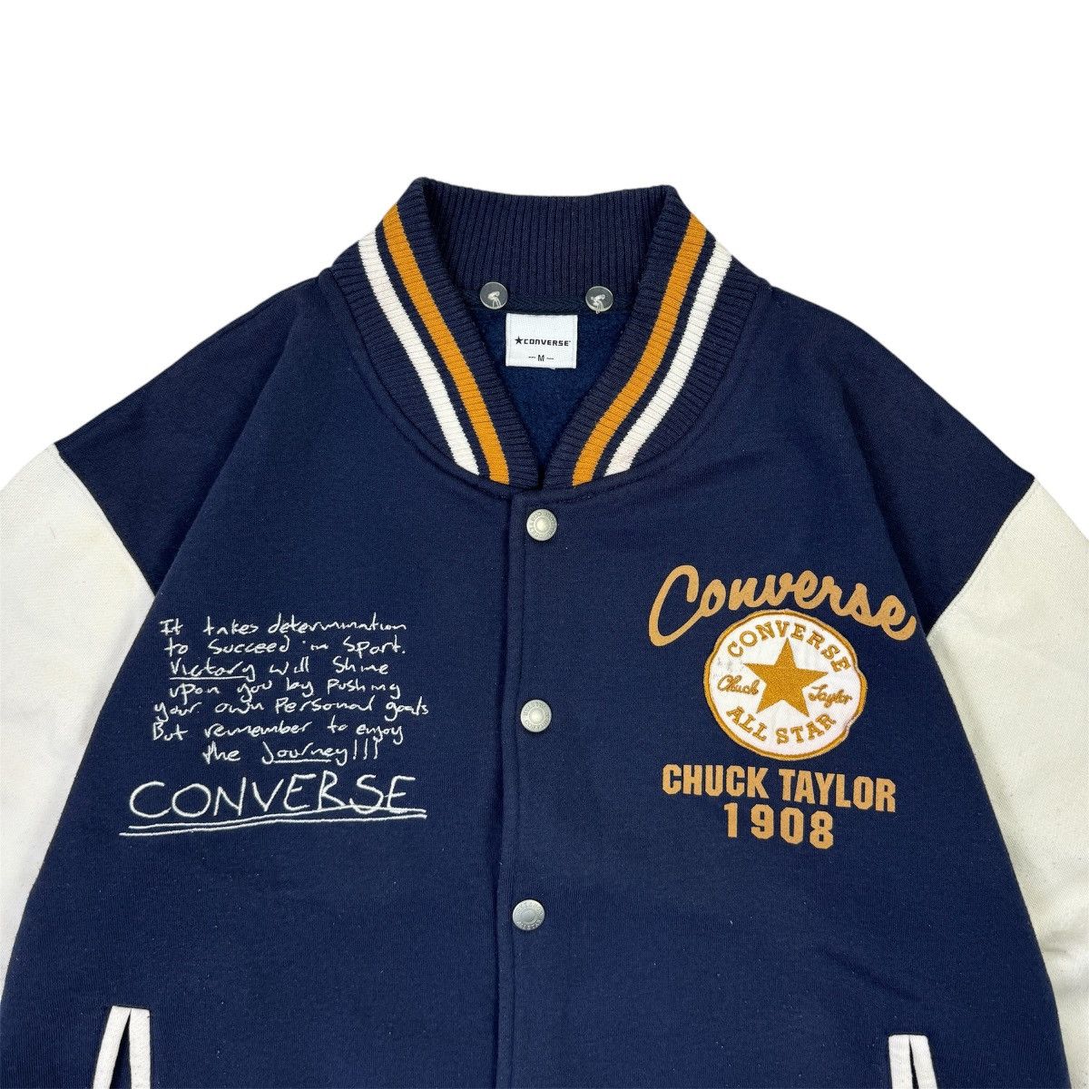 Converse 2000s Converse Chuck Taylor Varsity Jacket Size US M / EU 48-50 / 2 - 2 Thumbnail