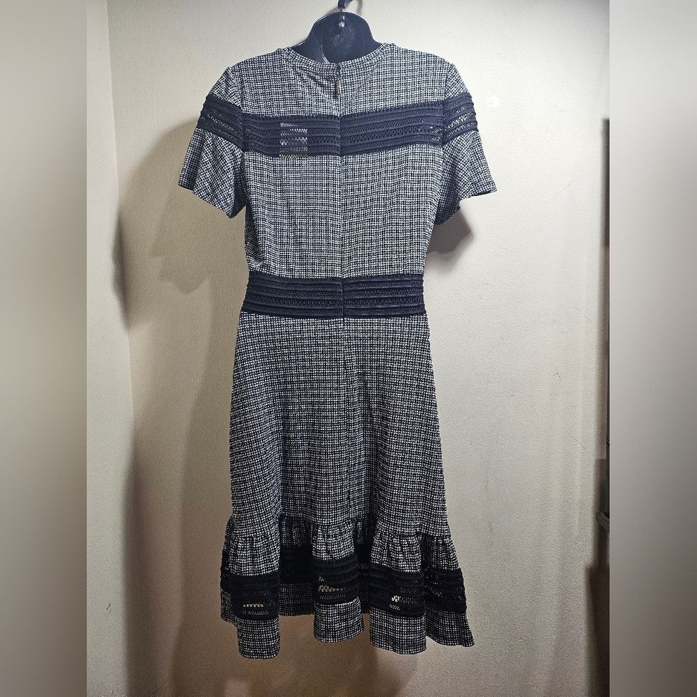Michael Kors Michael Kors Houndstooth Short Sleeve Mesh Panel See Thru M Size M / US 6-8 / IT 42-44 - 3 Thumbnail