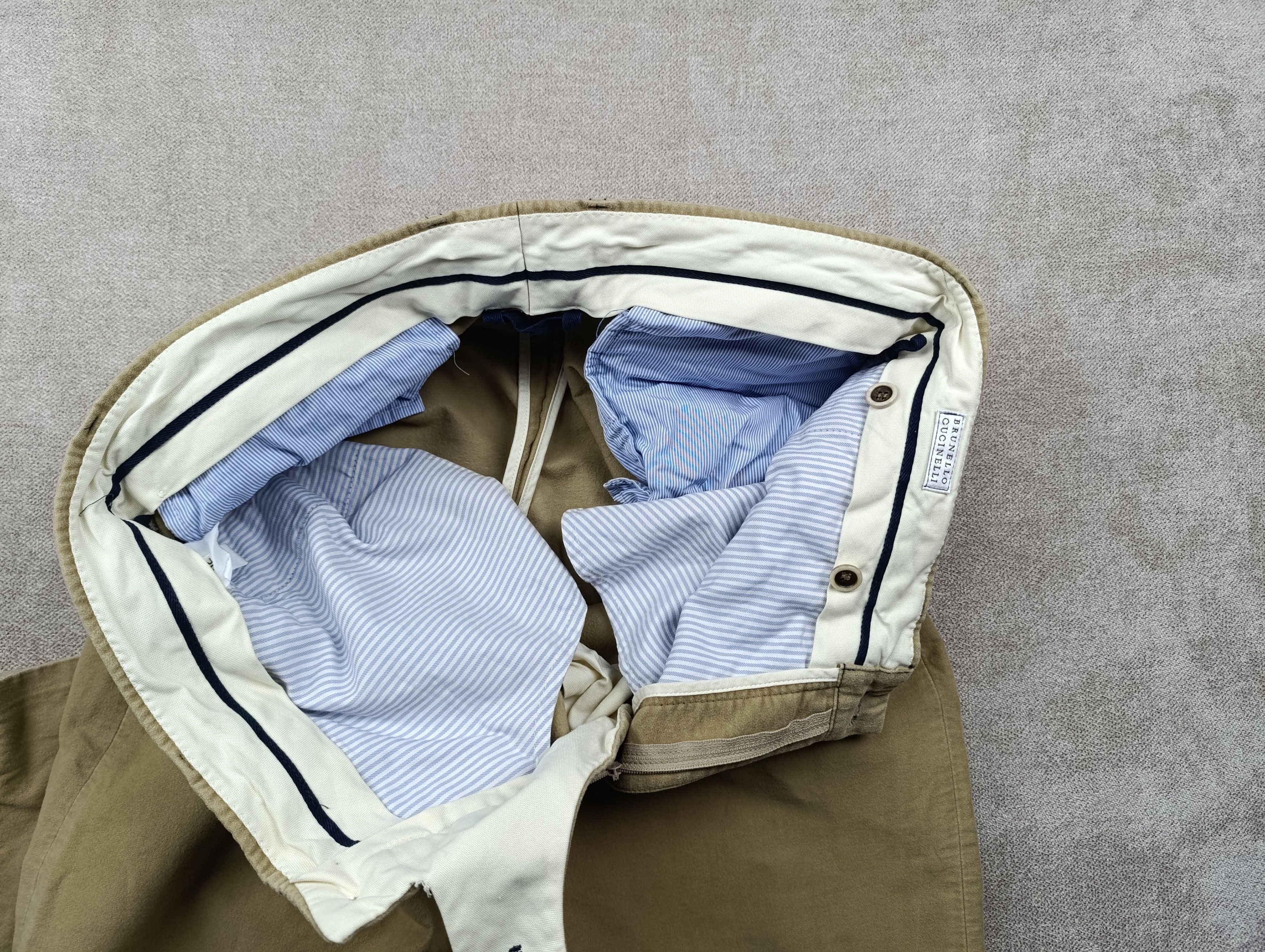 Brunello Cucinelli BRUNELLO CUCINELLI MENS COTTON CASUAL PANTS CHINO Size US 36 / EU 52 - 23 Thumbnail