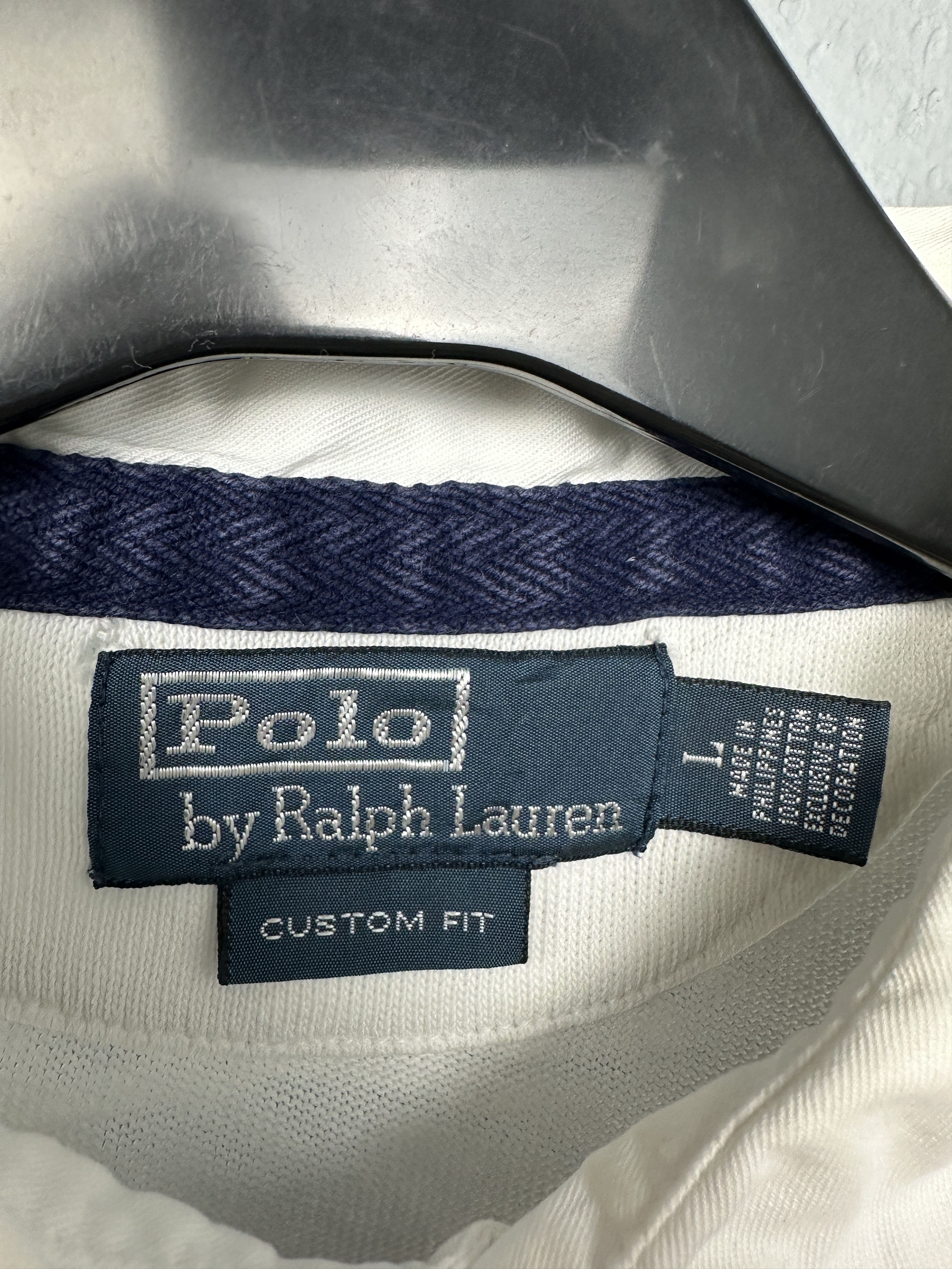 Polo Ralph Lauren Polo Ralph Lauren Vintage Mens Rugby Long Sleeve Polo Shirt Size US L / EU 52-54 / 3 - 6 Thumbnail