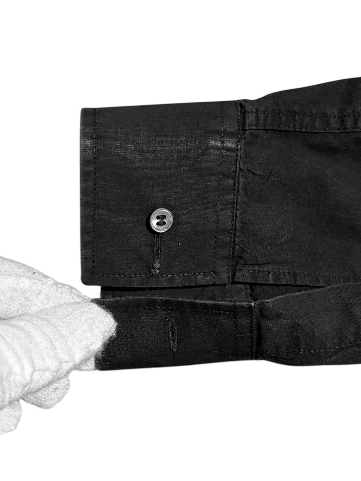 Raf Simons RARE 2000-2001 Autumn Winter Raf Simons Black Dress Shirt Size US M / EU 48-50 / 2 - 4 Thumbnail