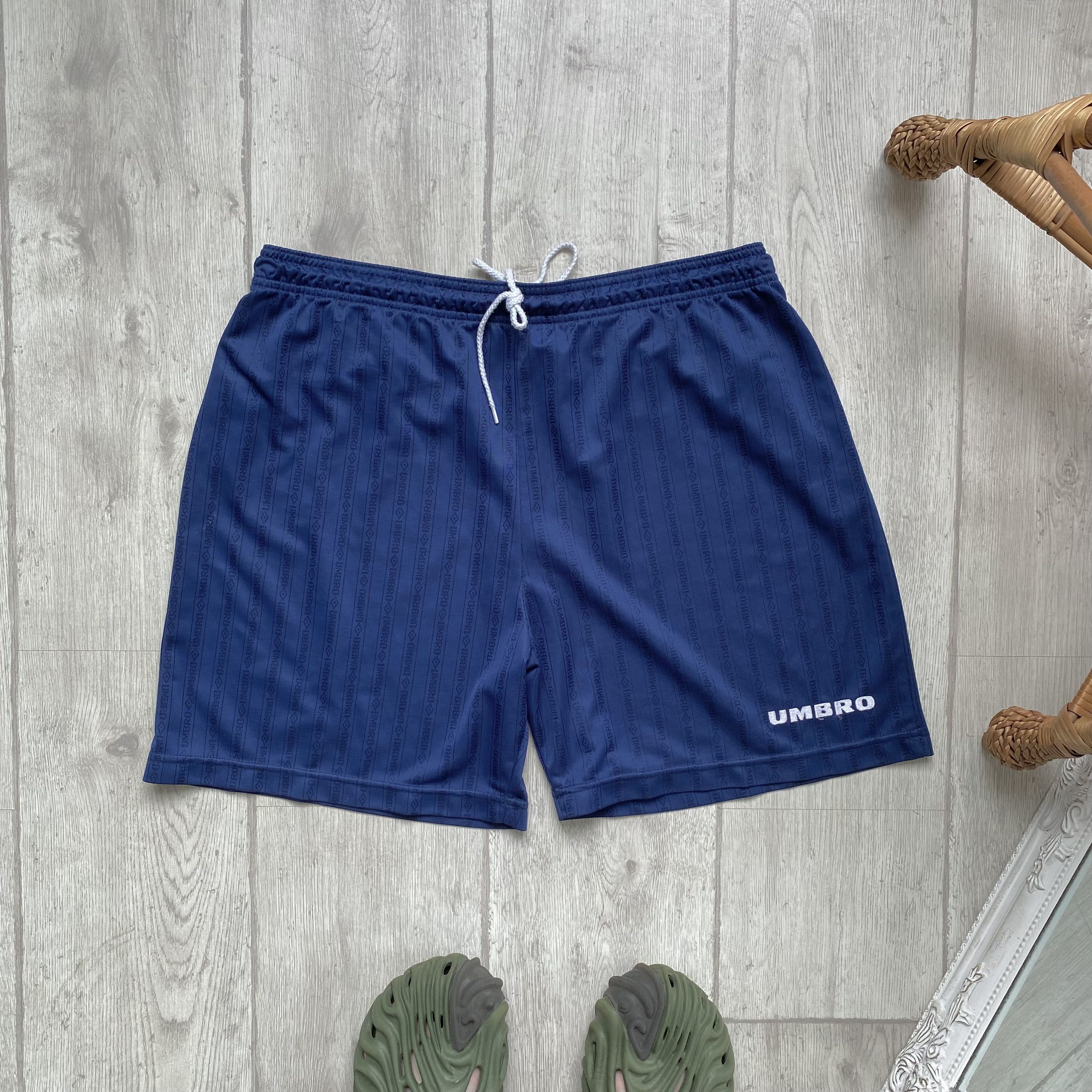 Umbro Vintage 90s Umbro Jersey Short monogram training Size US 36 / EU 52 - 1 Thumbnail