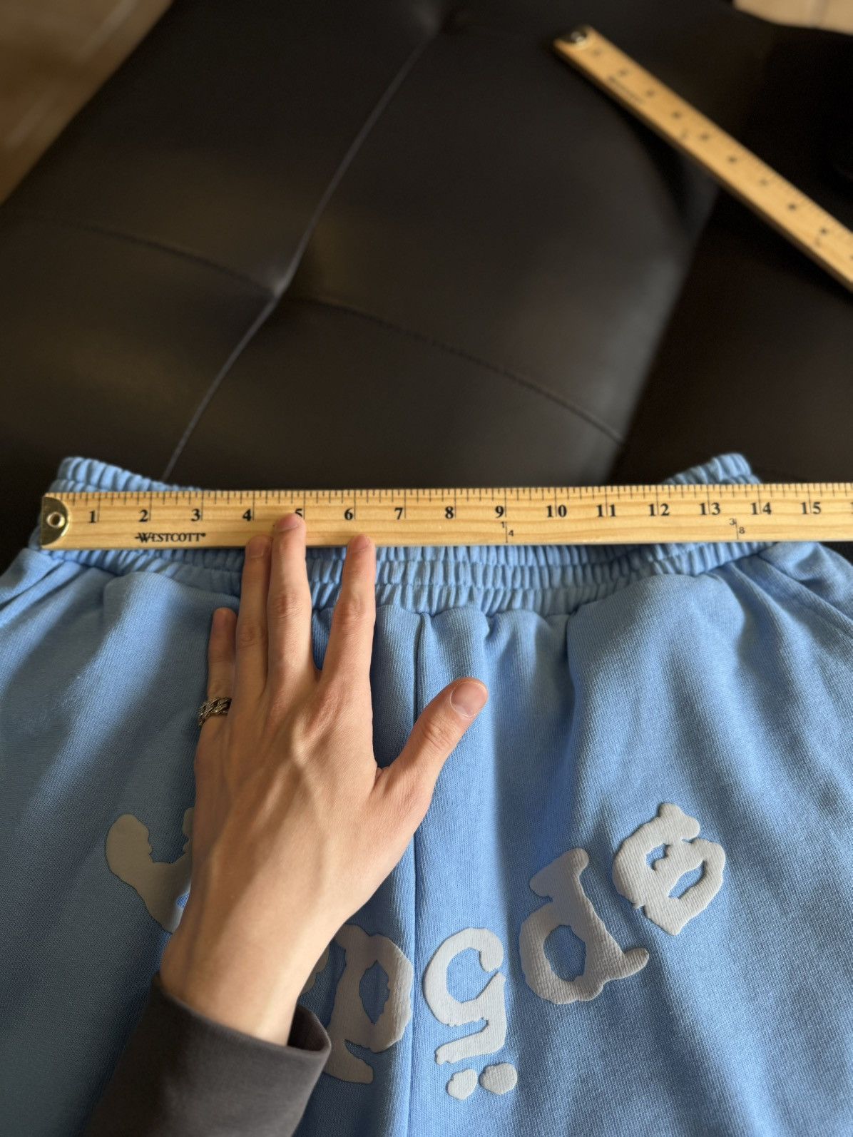 Sp5der Sp5der Sweatshorts Blue Size Large (NEW) Size US 31 - 6 Thumbnail