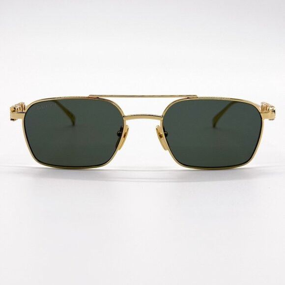 Gucci NEW GUCCI GG1804S 001 SUNGLASSES GOLD UNISEX EYEWEAR GUCCI Size ONE SIZE - 4 Thumbnail