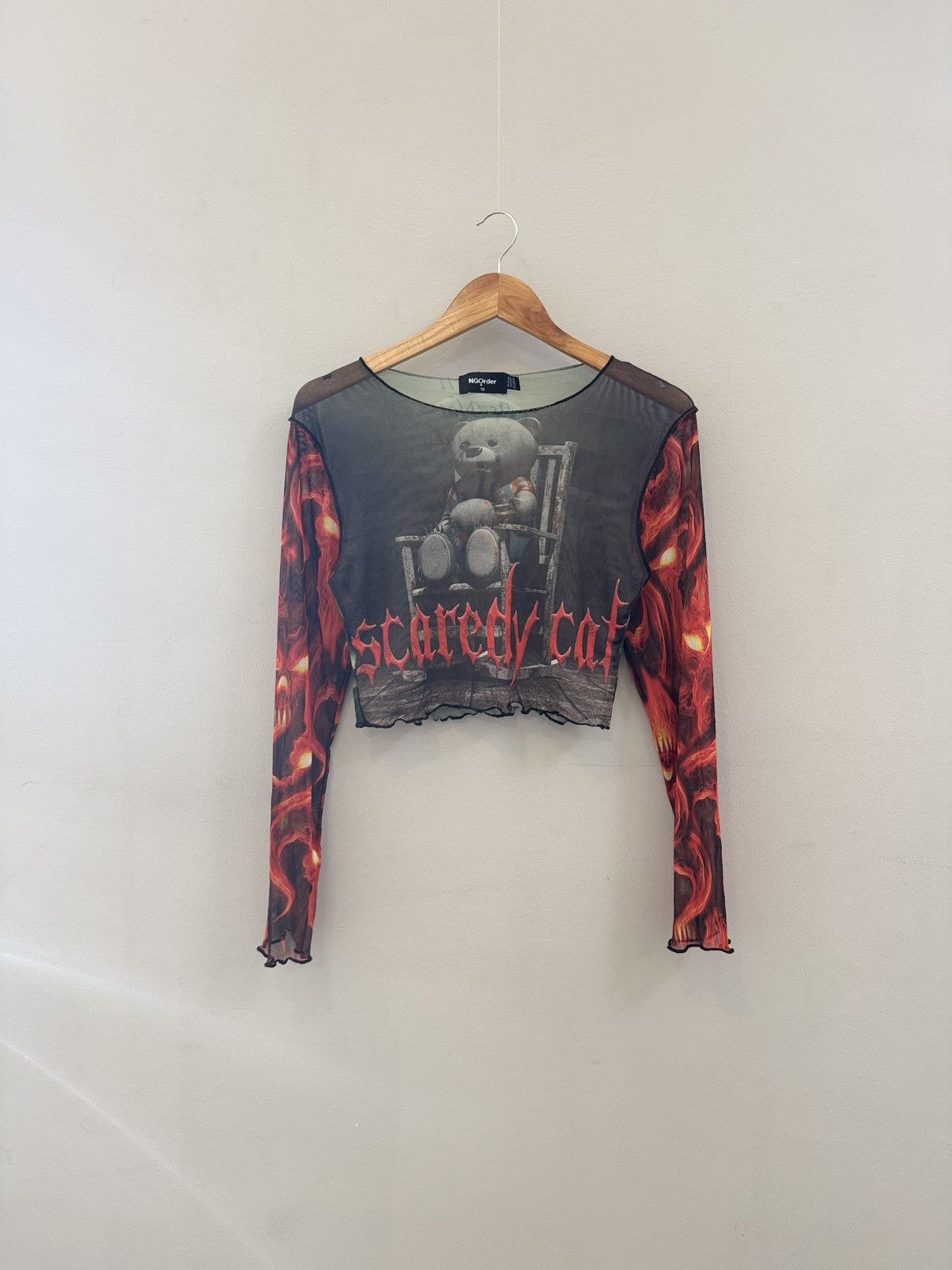 Japanese Brand Very crazy Mesh Top Y2K Hype Size S / US 4 / IT 40 - 1 Thumbnail