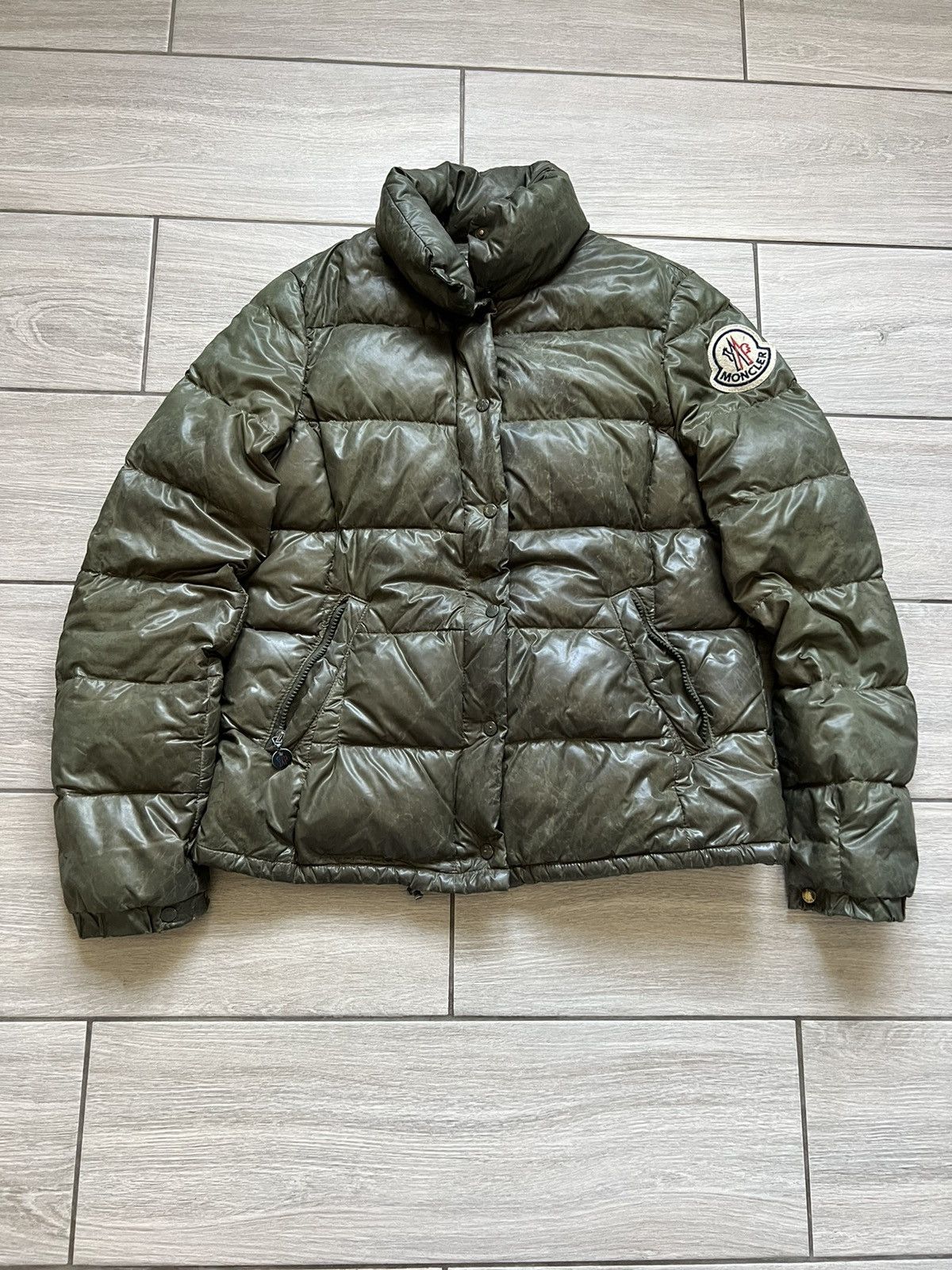 Moncler Moncler Pepper Grenoble Womens Puffer Jacket Green Size L / US 10 / IT 46 - 3 Thumbnail