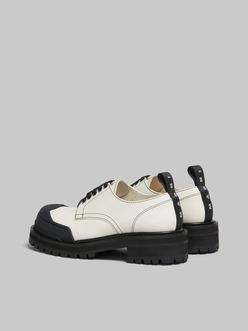 Marni o1w1db11125 Leather Dada Army Derby Shoe in White Size US 6 / IT 36 - 4 Thumbnail