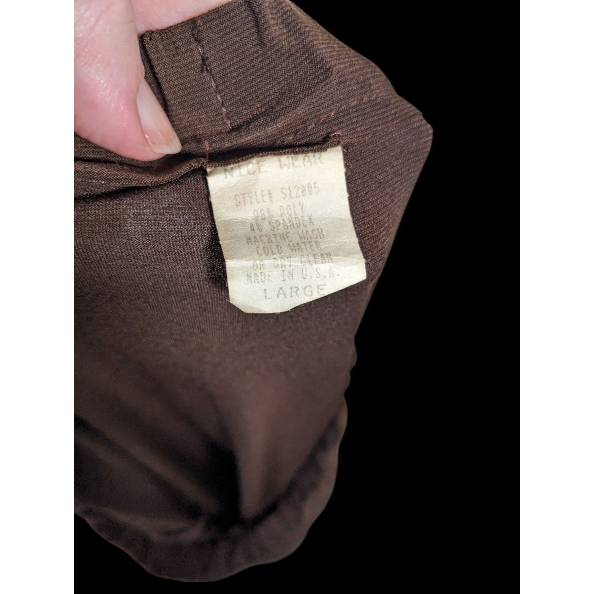 Other Vintage Nice Wear Brown Midi Skirt With Subtle Ruffle Edge Size 32" / US 10 / IT 46 - 3 Thumbnail