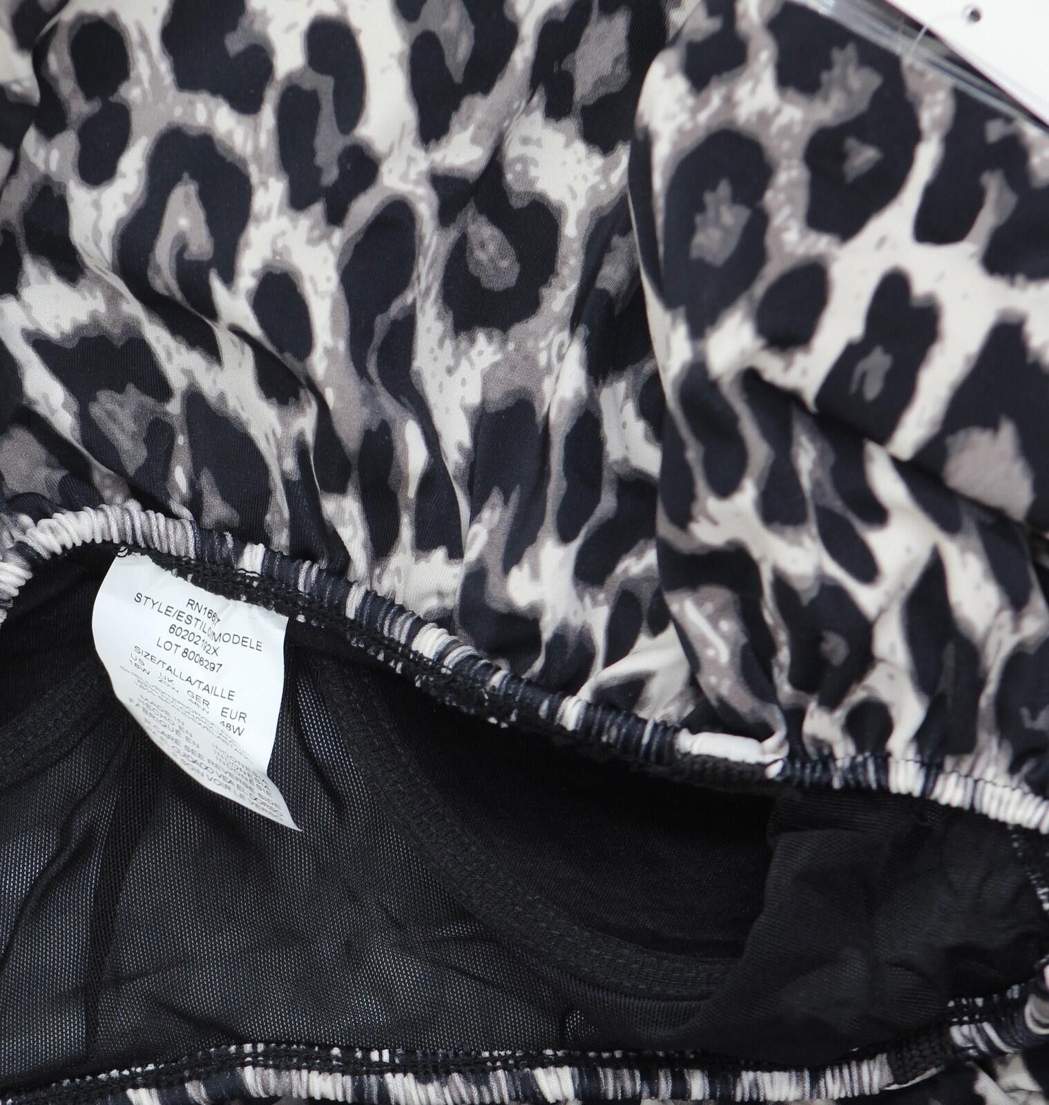 Other Swim Solutions Piece Swim Leaping Leopards Black Multi 18w Size ONE SIZE - 5 Thumbnail