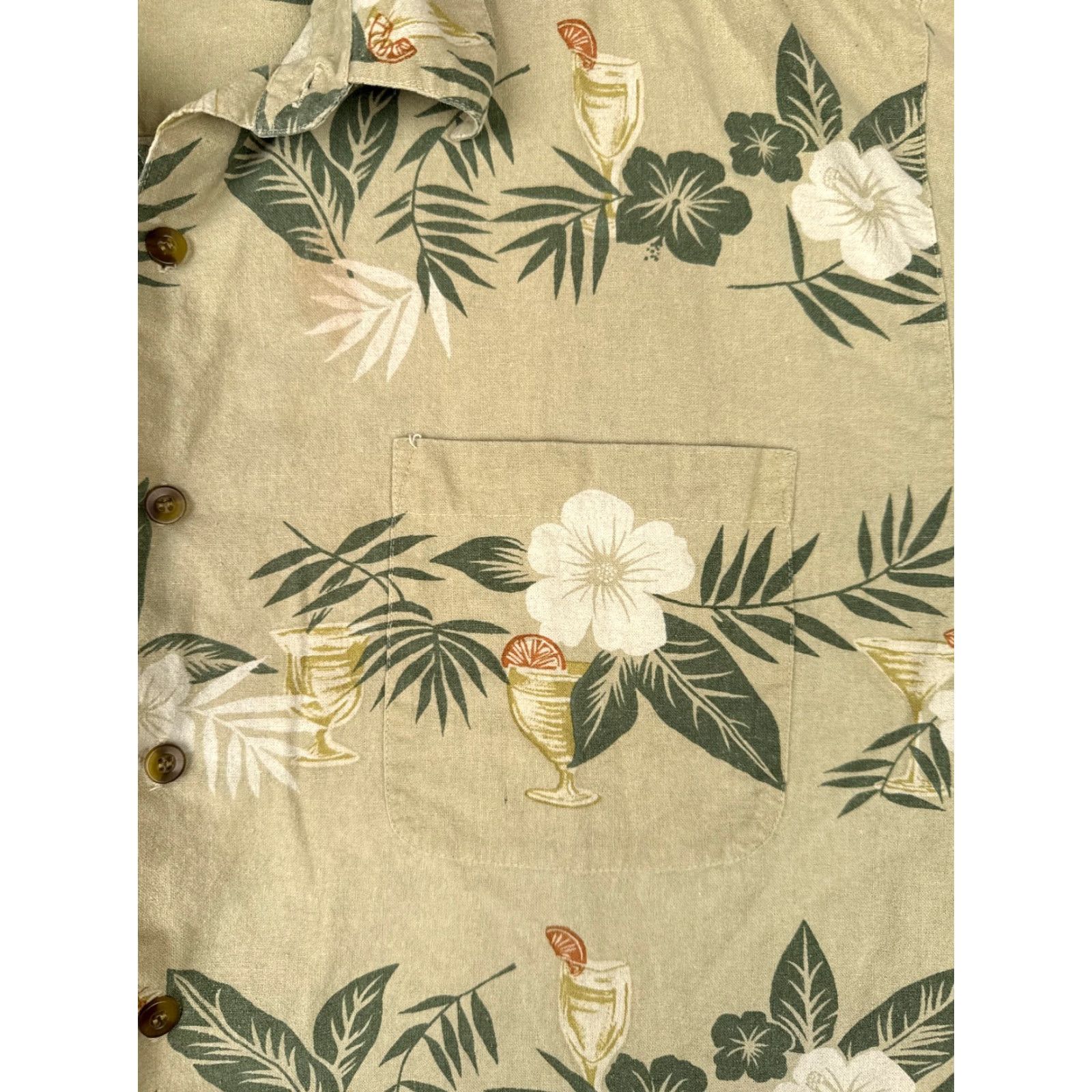 Vintage Portofino Shirt Portofino Shirt Hawaiian Shirt Extra Large Green Floral Cocktail Silk Blend Button-Up Men’s Shirt Aloha Hawaiian Floral Size US XL / EU 56 / 4 - 6 Thumbnail