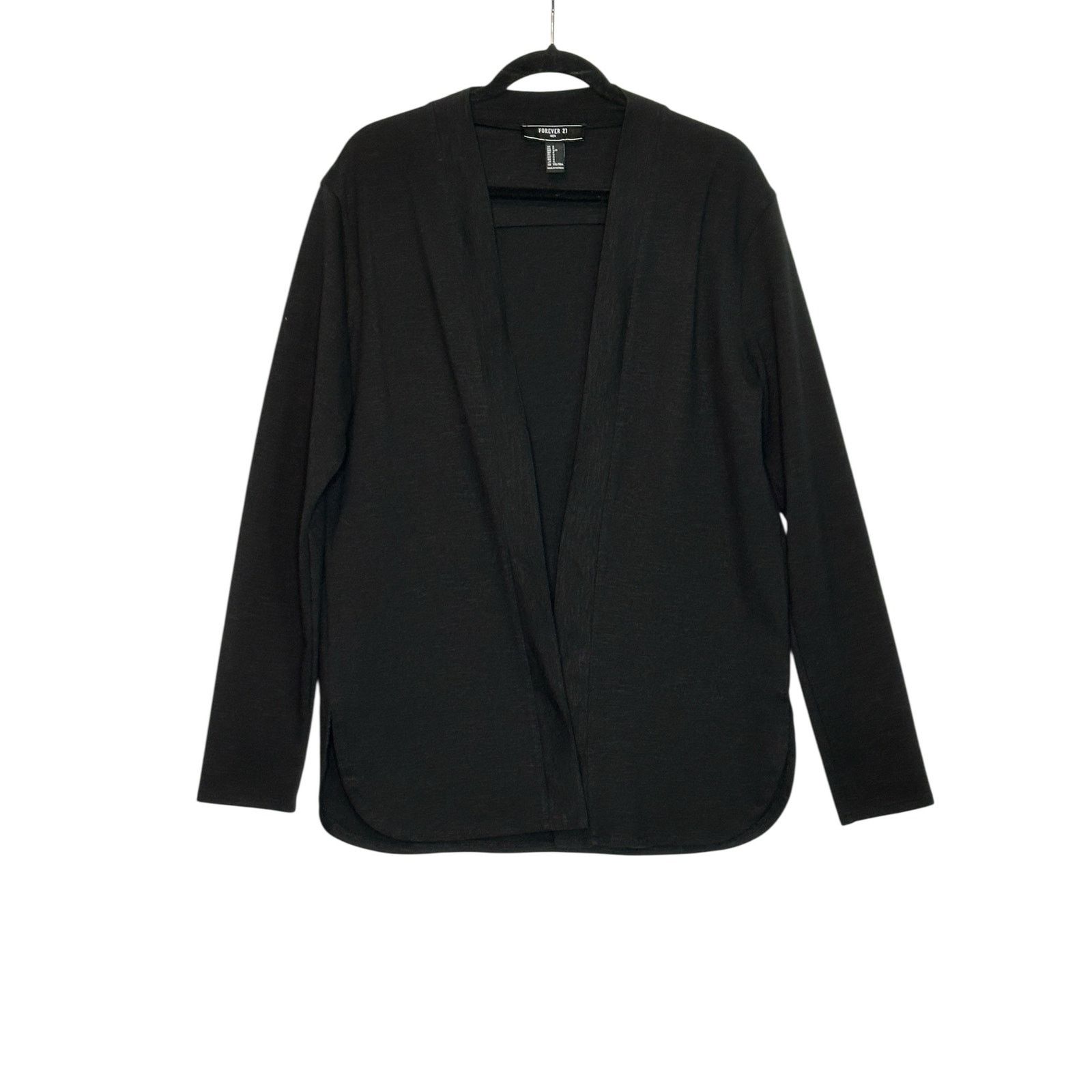 Forever 21 Forever 21 black open front cardigan size Small Size US S / EU 44-46 / 1 - 8 Thumbnail