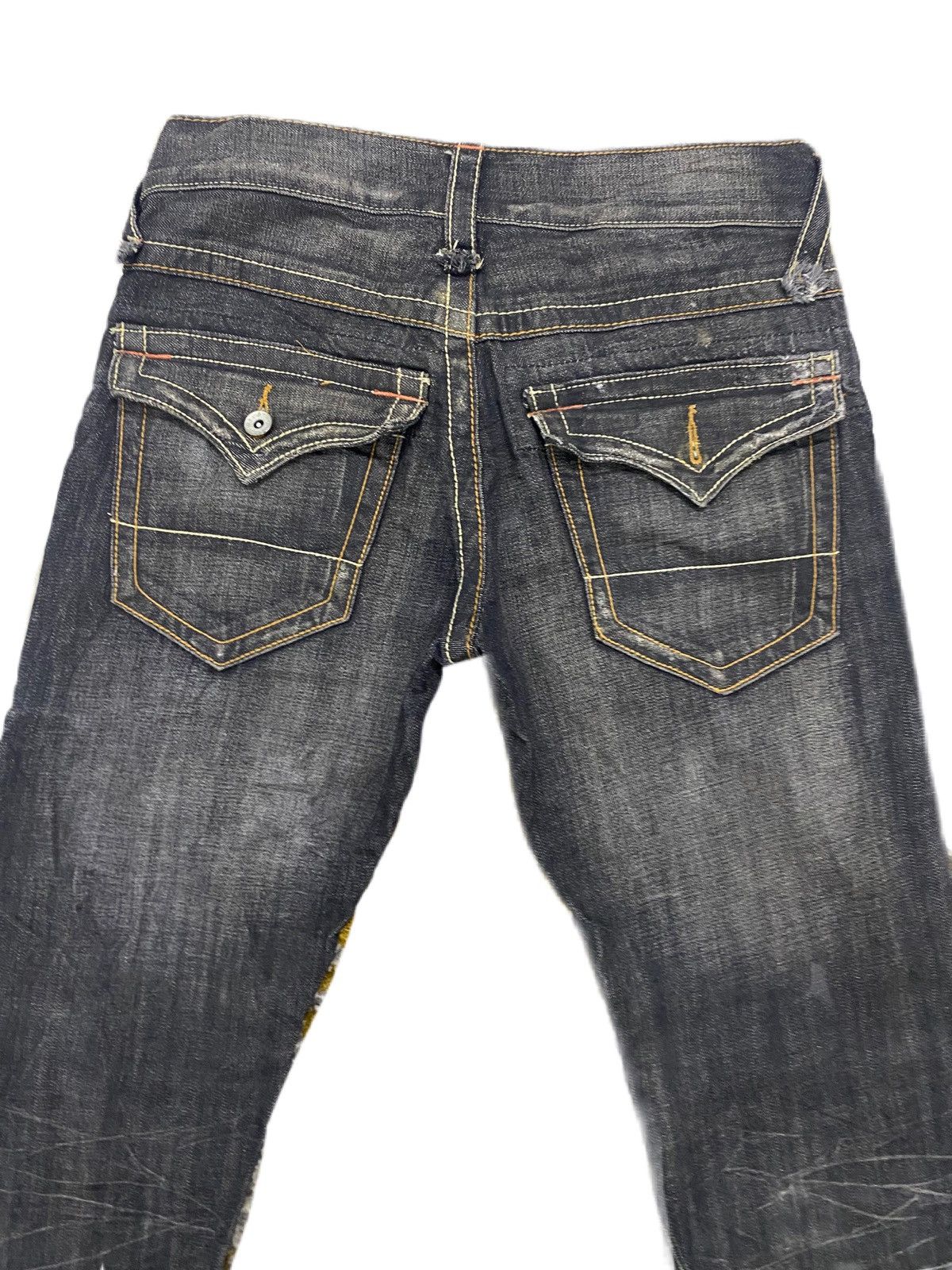 Japanese Brand × Junya Watanabe × semanticdesign FLARE JEANS JAPAN BRAND SEMANTIC DESIGN RIPPED STYLE DENIM Size US 32 / EU 48 - 7 Thumbnail