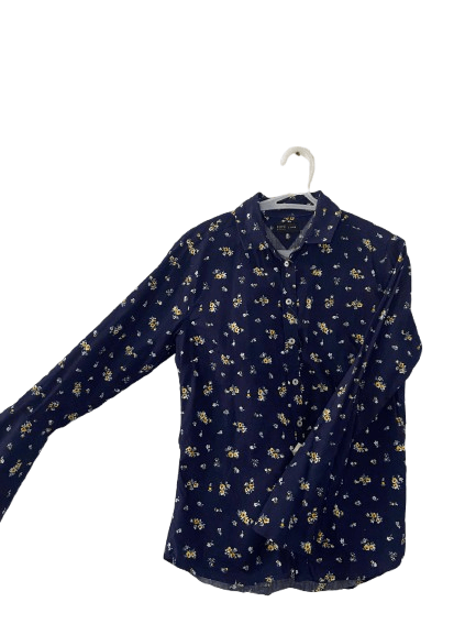 Kenny Flowers Robe Navy Blue Floral Button-Up Shirt — Women’s — Used Size M / US 6-8 / IT 42-44 - 3 Thumbnail