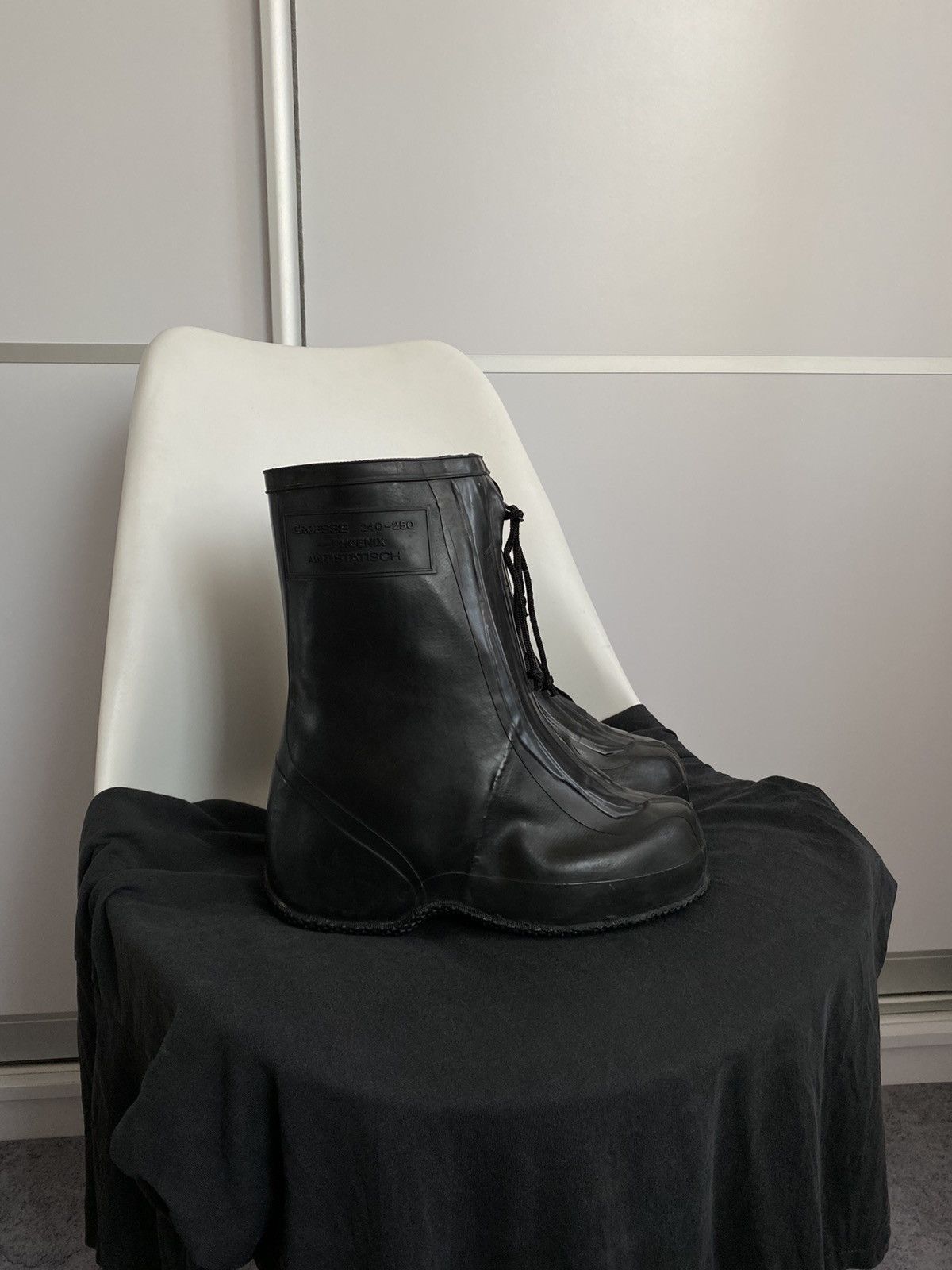 Other Avant Garde Vintage 80s Military Waterproof Boots Size US 12 / EU 45 - 3 Thumbnail
