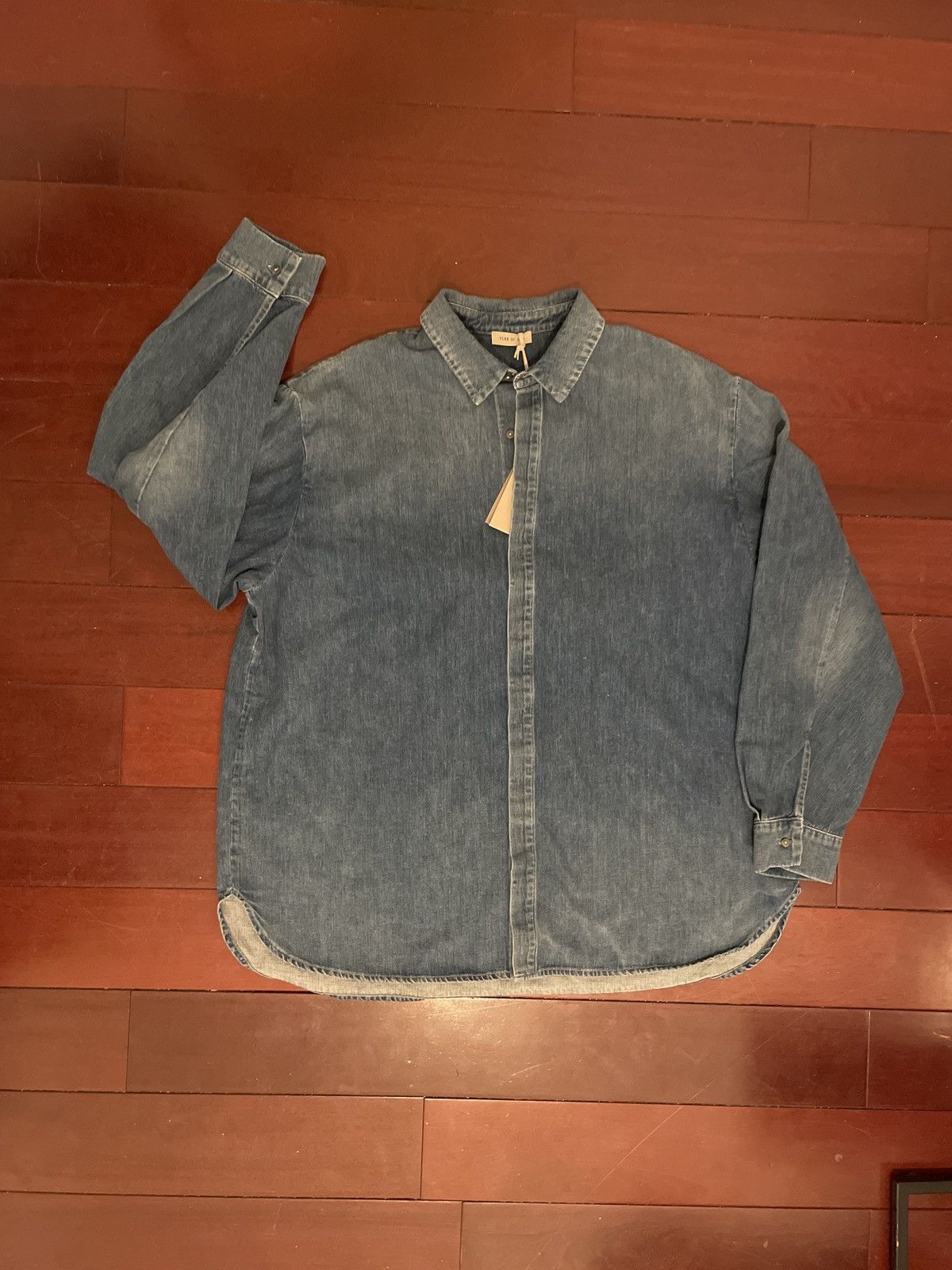 Fear of God Denim Shirt Jacket Size US XL / EU 56 / 4 - 1 Thumbnail