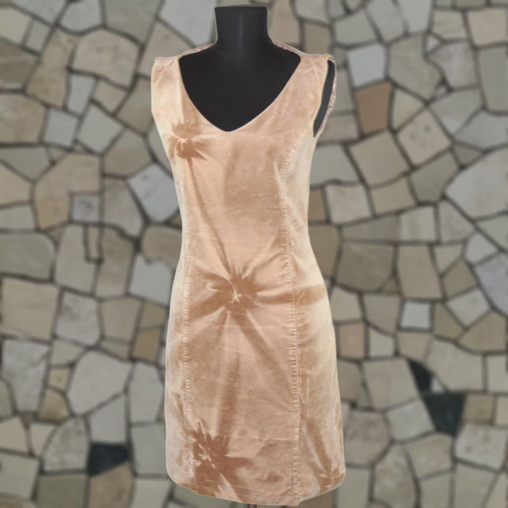 Vintage Iceberg Icejeans Dress Beige S Womens A-Line Dress Size 28" / US 6 / IT 42 - 1 Thumbnail