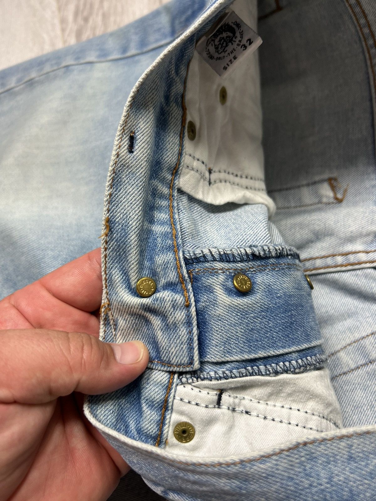 Diesel × Vintage Vintage Diesel Blue Straight Jeans / Denim Pants Size US 32 / EU 48 - 10 Thumbnail