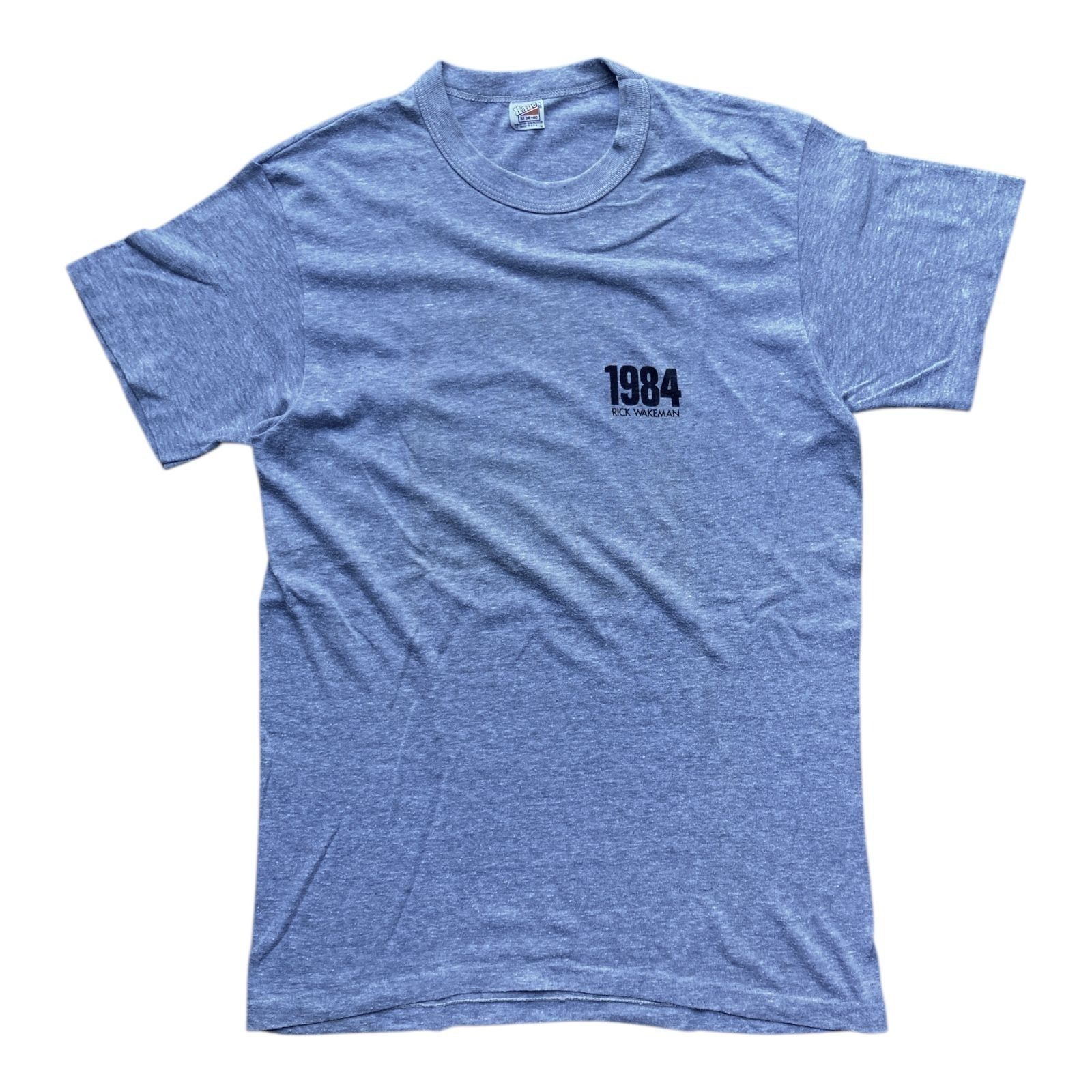 Hanes Rick Wakeman 1984 Vintage Tee Hanes M38-40 Single Stitch Gra Size US M / EU 48-50 / 2 - 1 Thumbnail