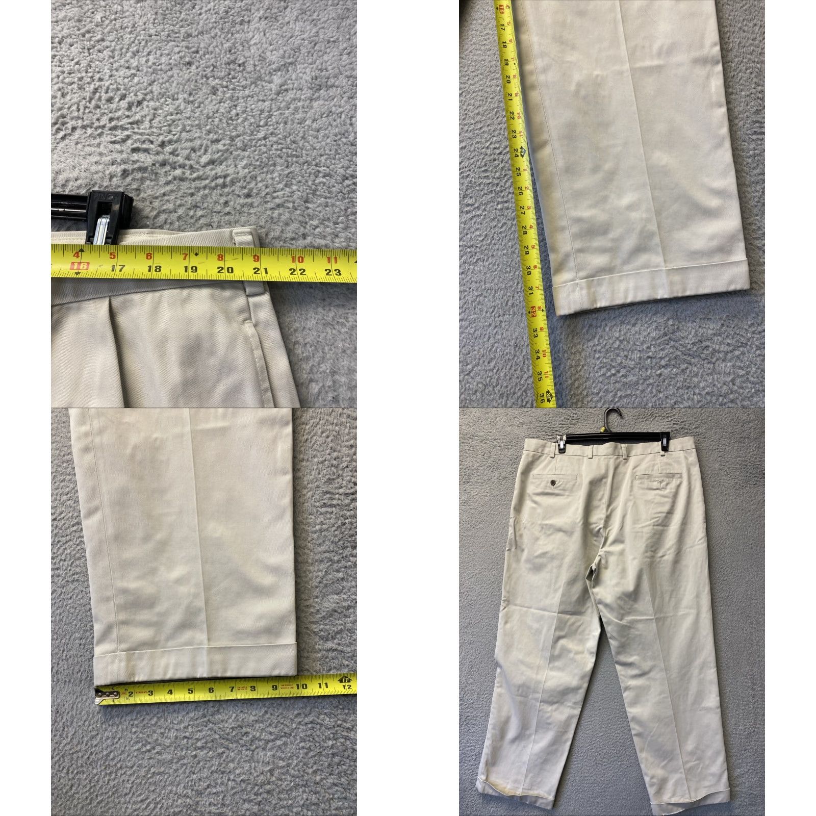 Brooks Brothers Brooks Brothers Chino Pants Mens 42x32 Khaki Elliot Fit Flat Front Regular Zip Button Pockets Dress Casual Mens Size US 42 / EU 58 - 8 Thumbnail