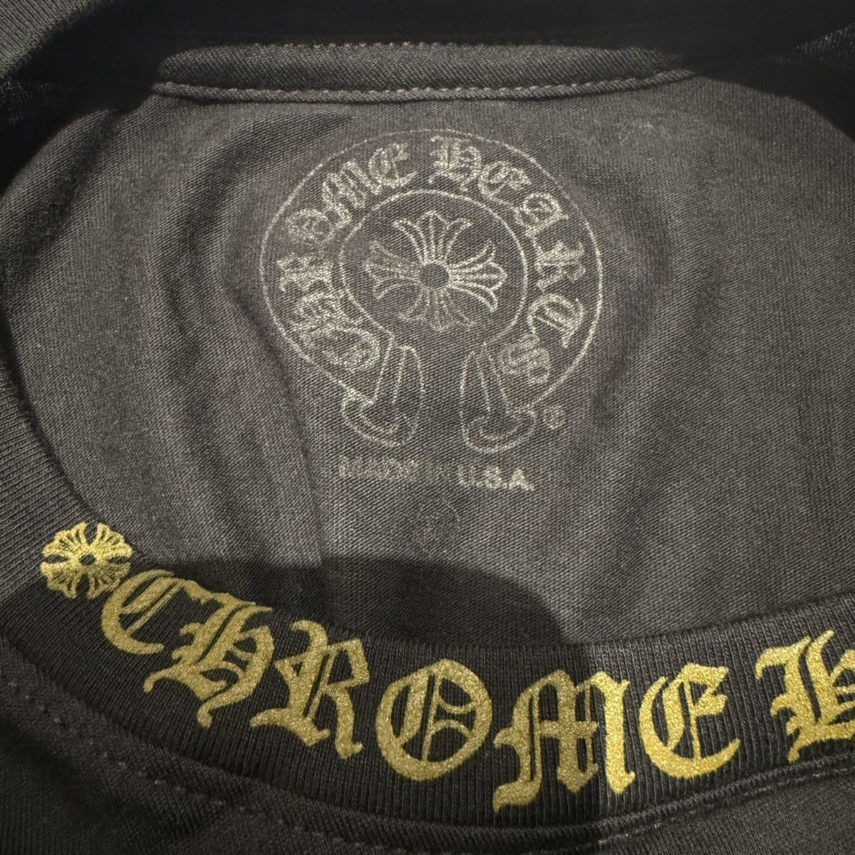 Chrome Hearts Chrome Hearts Gold Script Long Sleeve T shirt XL Size US XL / EU 56 / 4 - 3 Thumbnail