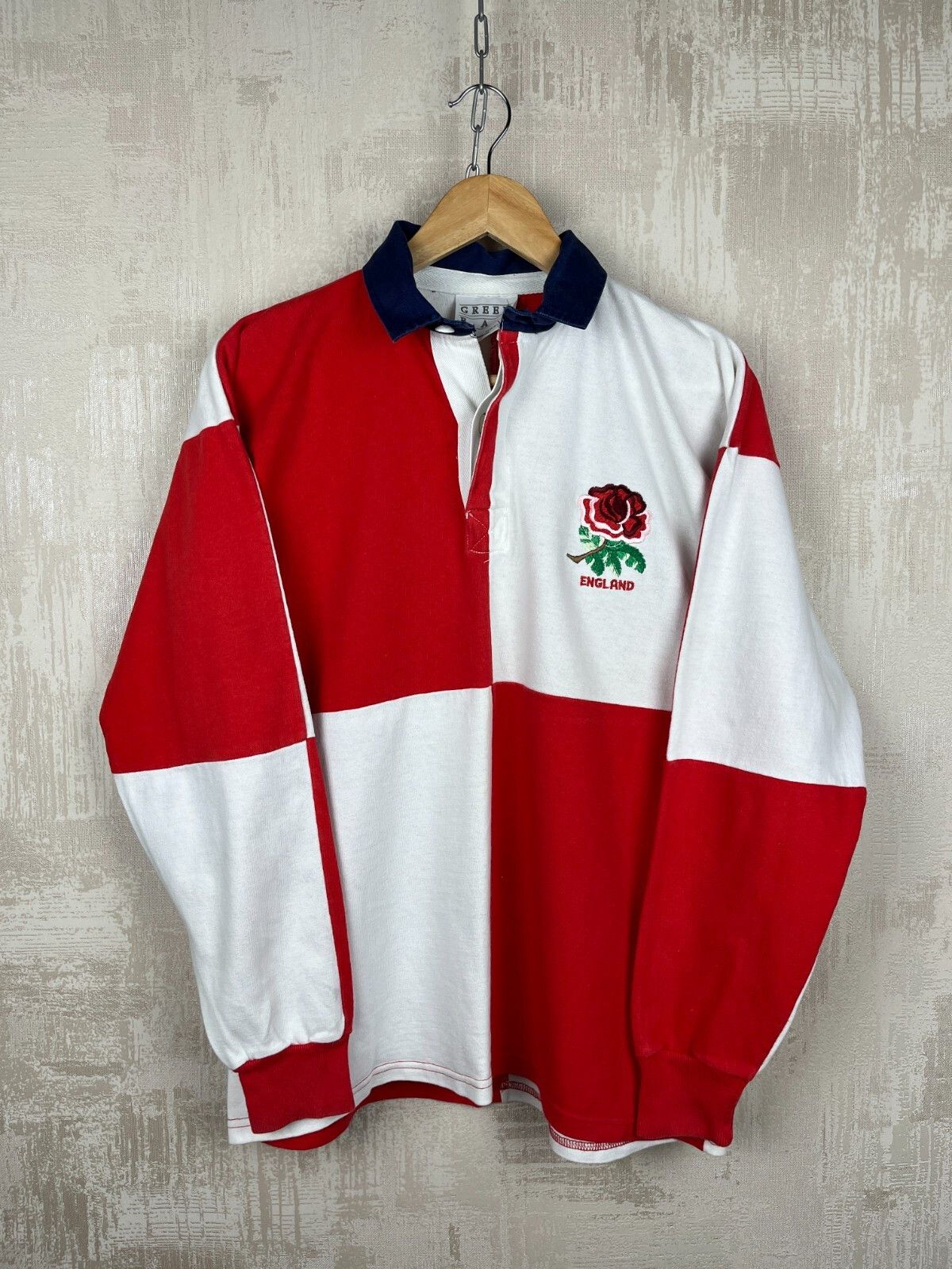 Canterbury of New Zealand Vintage England Rugby Green Bay Shirt Jersey Cotton Size US M / EU 48-50 / 2 - 11 Thumbnail