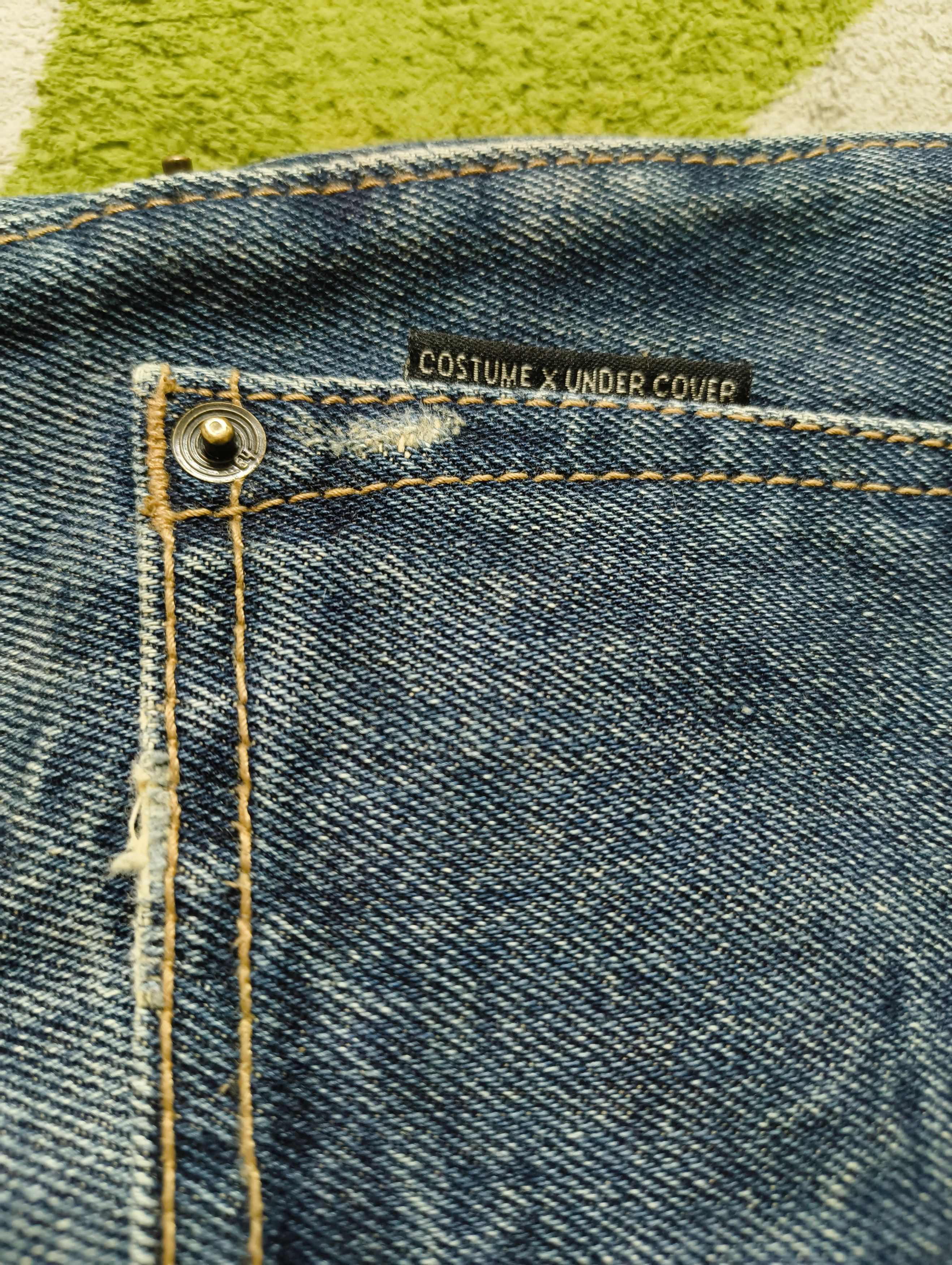 Japanese Brand × Undercover UNDERCOVER X CUSTOM DENIM JUN TAKAHASHI DUMI JEANS Size US 33 - 6 Thumbnail