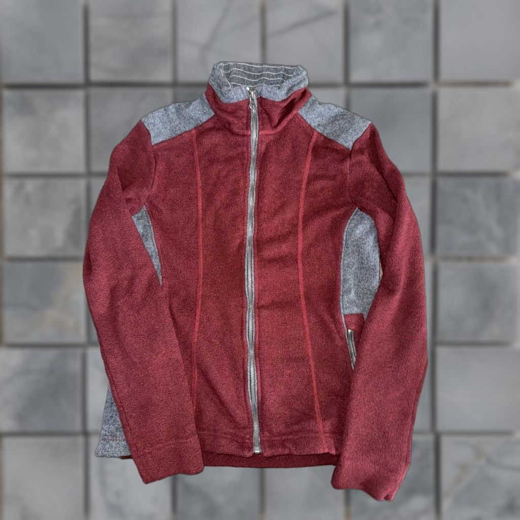 Vintage Kuhl Jacket Womens Full Zip Tech Gray Maroon Medium 18x24 Size M / US 6-8 / IT 42-44 - 1 Thumbnail