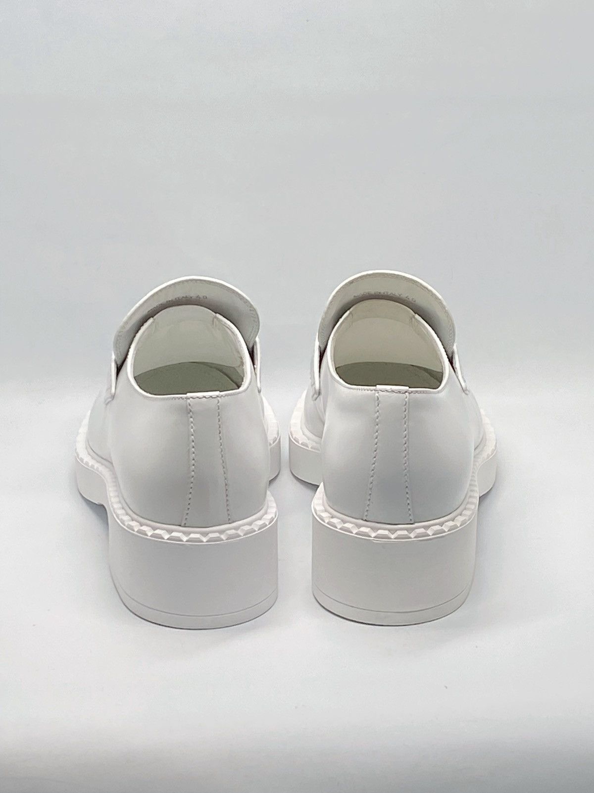 Prada Prada Spazzolato Logo Platform Leather Loafers size 40 Size US 10 / IT 40 - 7 Thumbnail