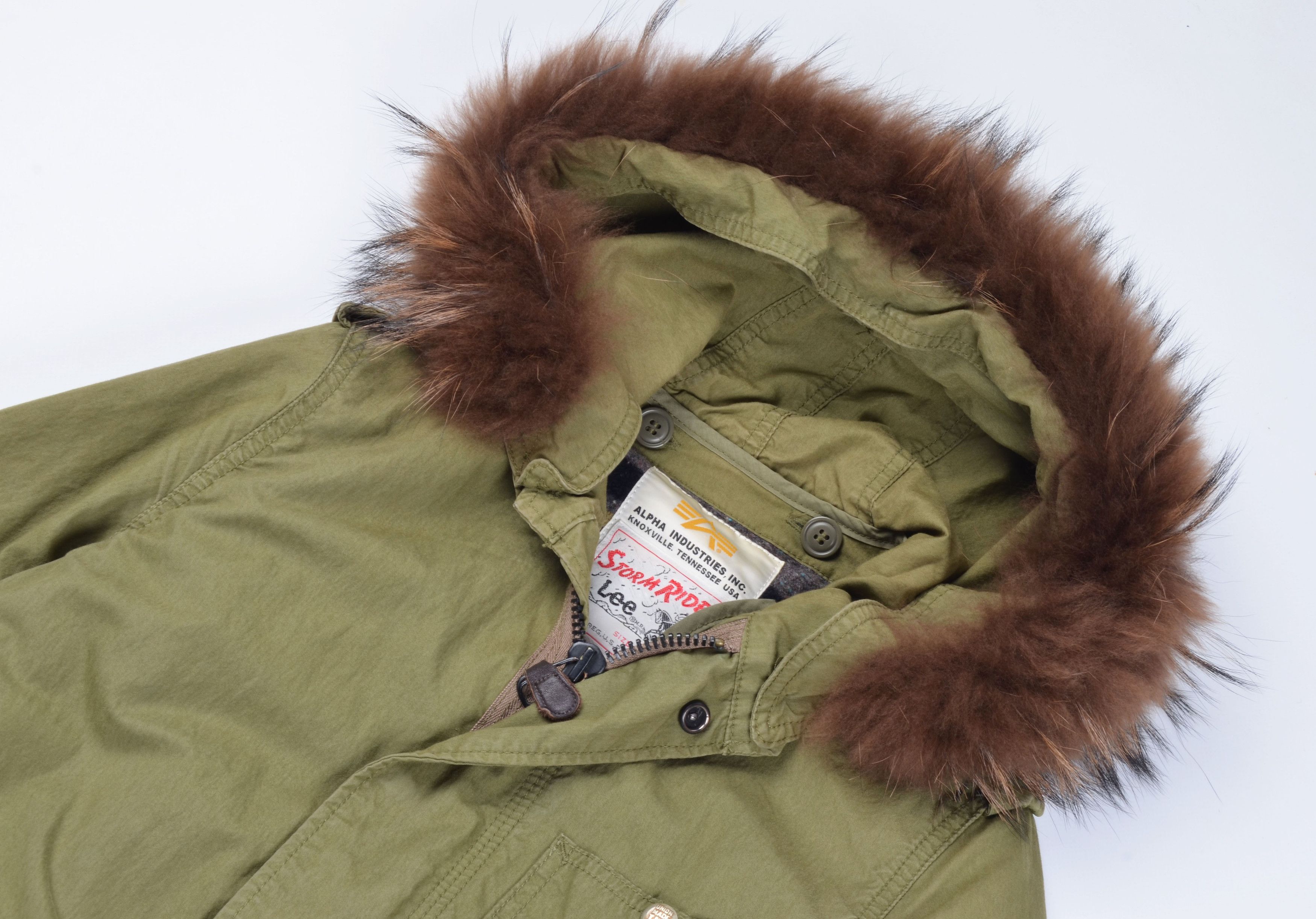 Alpha Industries Alpha Industries X Lee Khaki Strom Rider Fishtail Parka Size S / US 4 / IT 40 - 5 Thumbnail