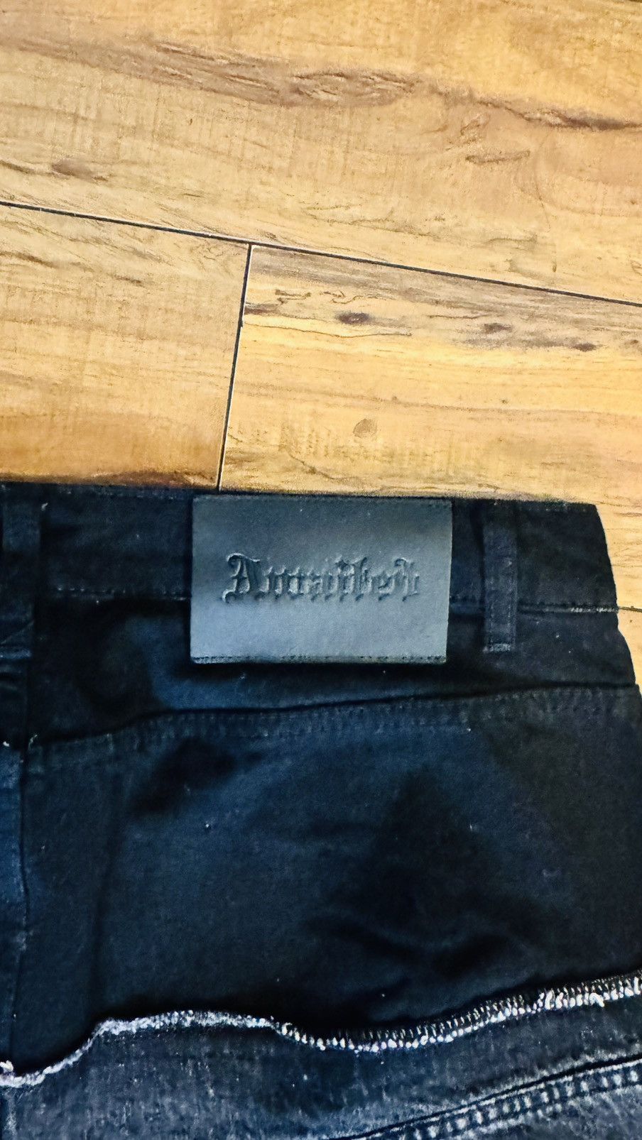 Other Awaited Black Washed Denim Jeans (Size L) – Distressed Fade Size US 36 / EU 52 - 3 Thumbnail