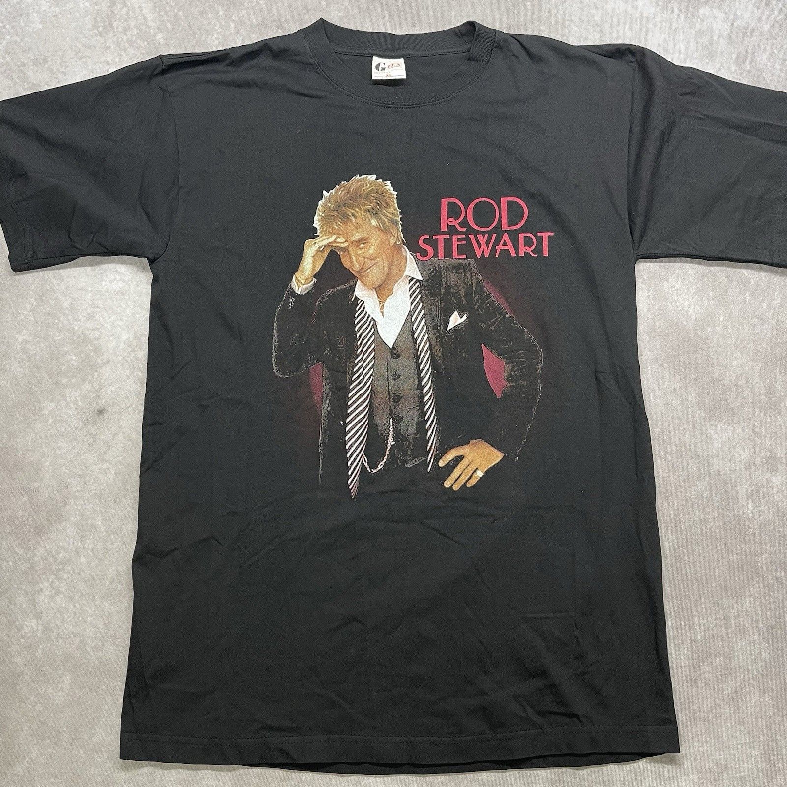 Other Vintage Rod Stewart T-Shirt 2004 Tour XL Black Y2K Concert M Size US XL / EU 56 / 4 - 3 Thumbnail