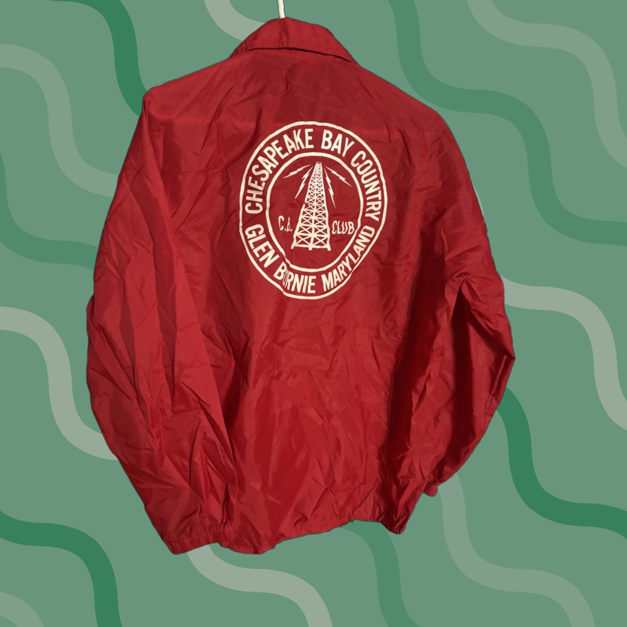 Vintage VINTAGE Southern Athletic Jacket Red XL Windbreaker Snap Men Mid-Length Nylon Rockabilly Coat Size US XL / EU 56 / 4 - 1 Thumbnail