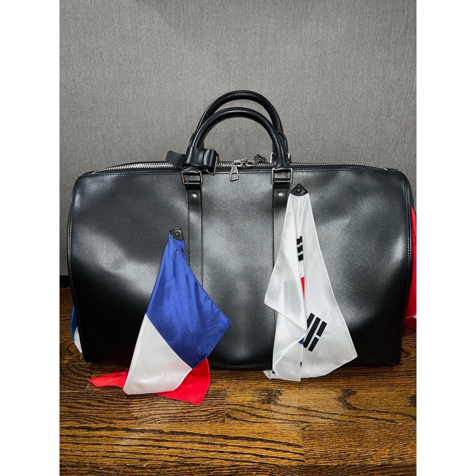 Louis Vuitton Louis Vuitton Keepall Bandouliere Flags Leather Travel Bag Size ONE SIZE - 6 Thumbnail