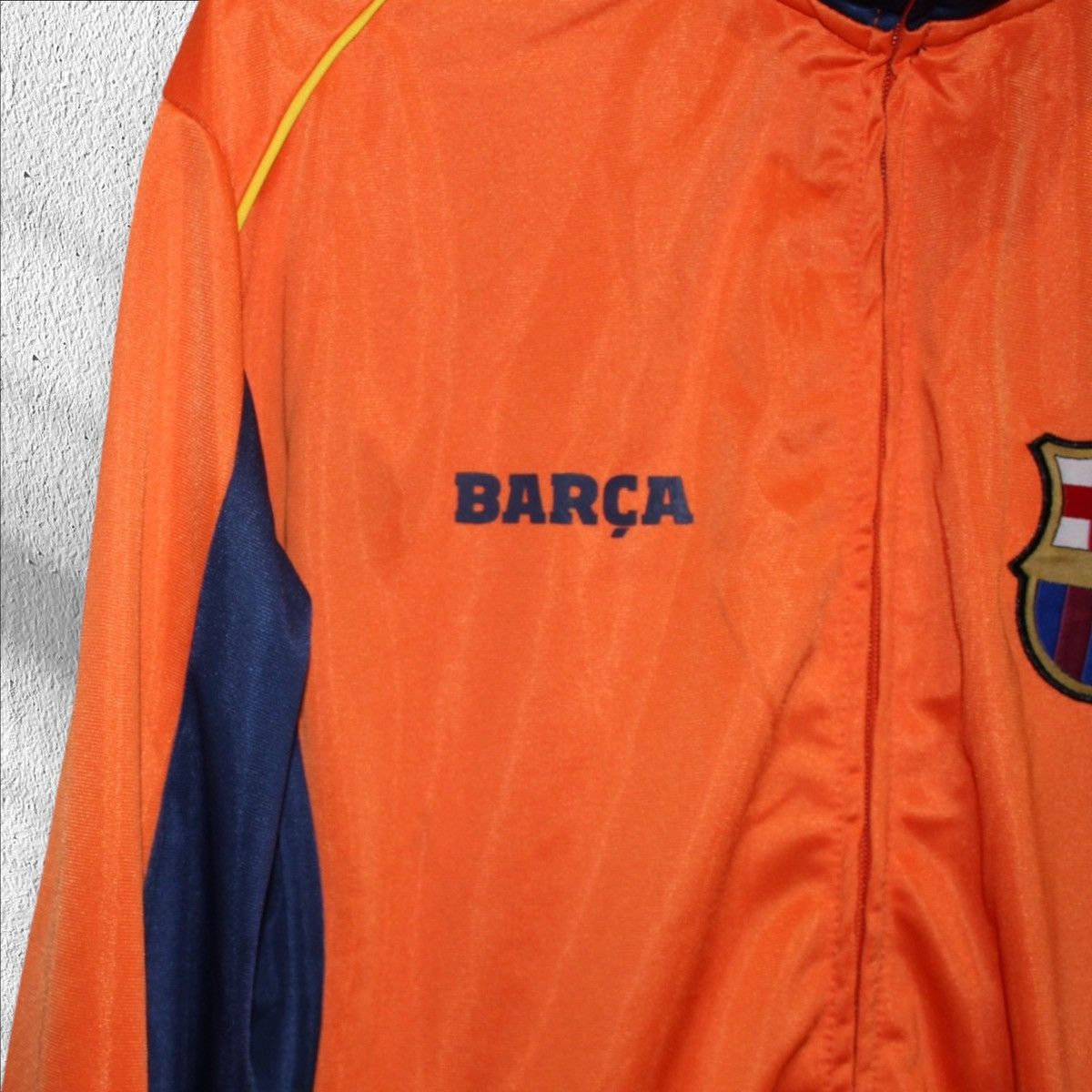Other FC Barcelona Orange Kit Full Zip Trainer Jacket Soccer Size US M / EU 48-50 / 2 - 3 Thumbnail