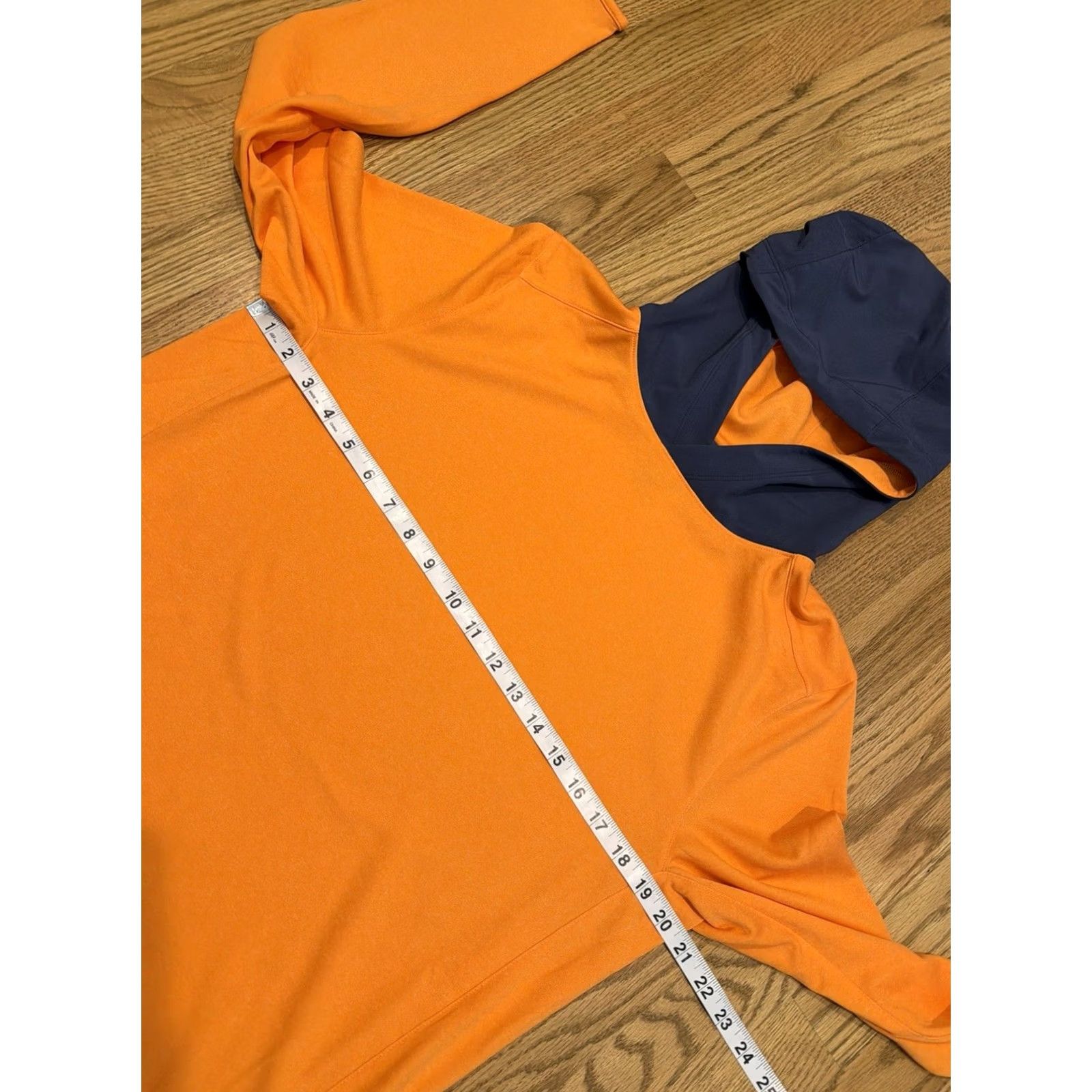 Vintage Zero Restriction Pullover Hoodie Mens S Orange Lightweight Breathable Moisture Wicking Golf Sports Athleisure Size US S / EU 44-46 / 1 - 6 Thumbnail