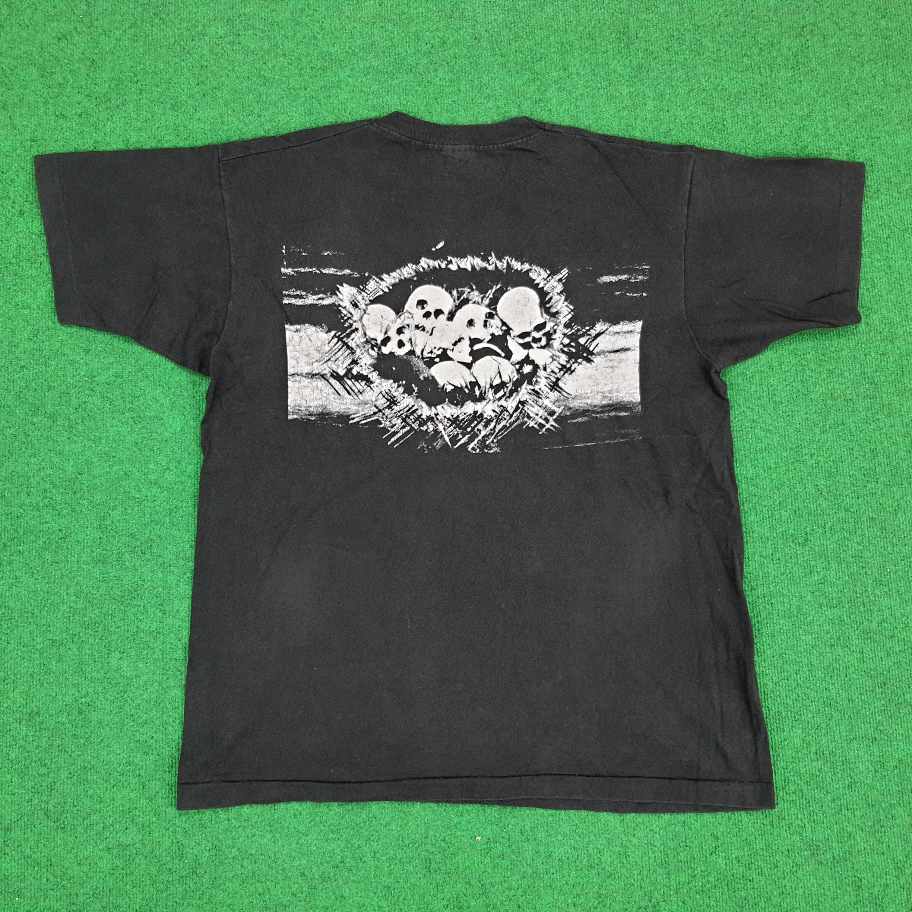 Band Tees × Vintage Vintage Skull Flux American Punm Band Tees Size US XL / EU 56 / 4 - 1 Thumbnail
