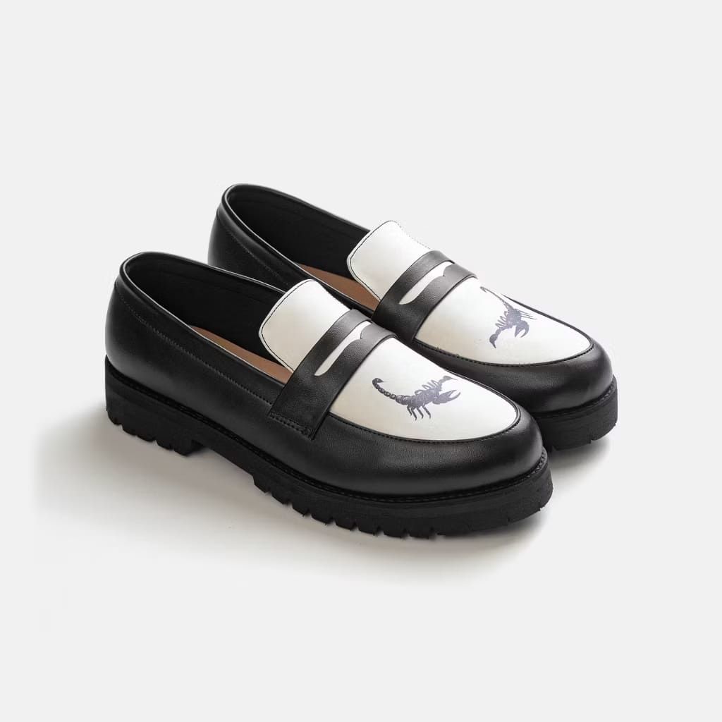 Ivy Crew Aspen Loafer Shoes Leather Black White Size US 10 / EU 43 - 1 Thumbnail