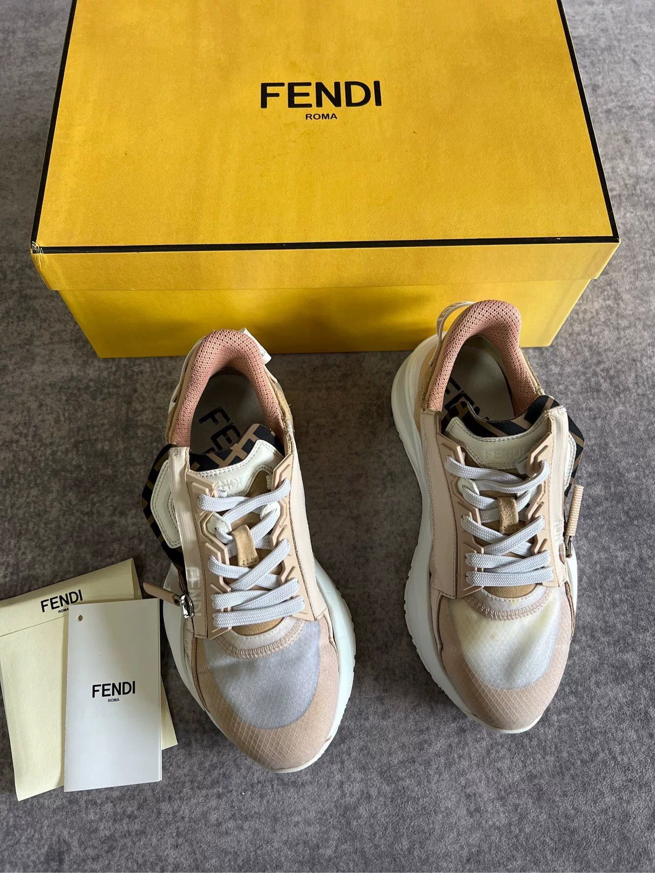 Fendi Fendi Pink Sneakers Size US 5 / IT 35 - 1 Thumbnail