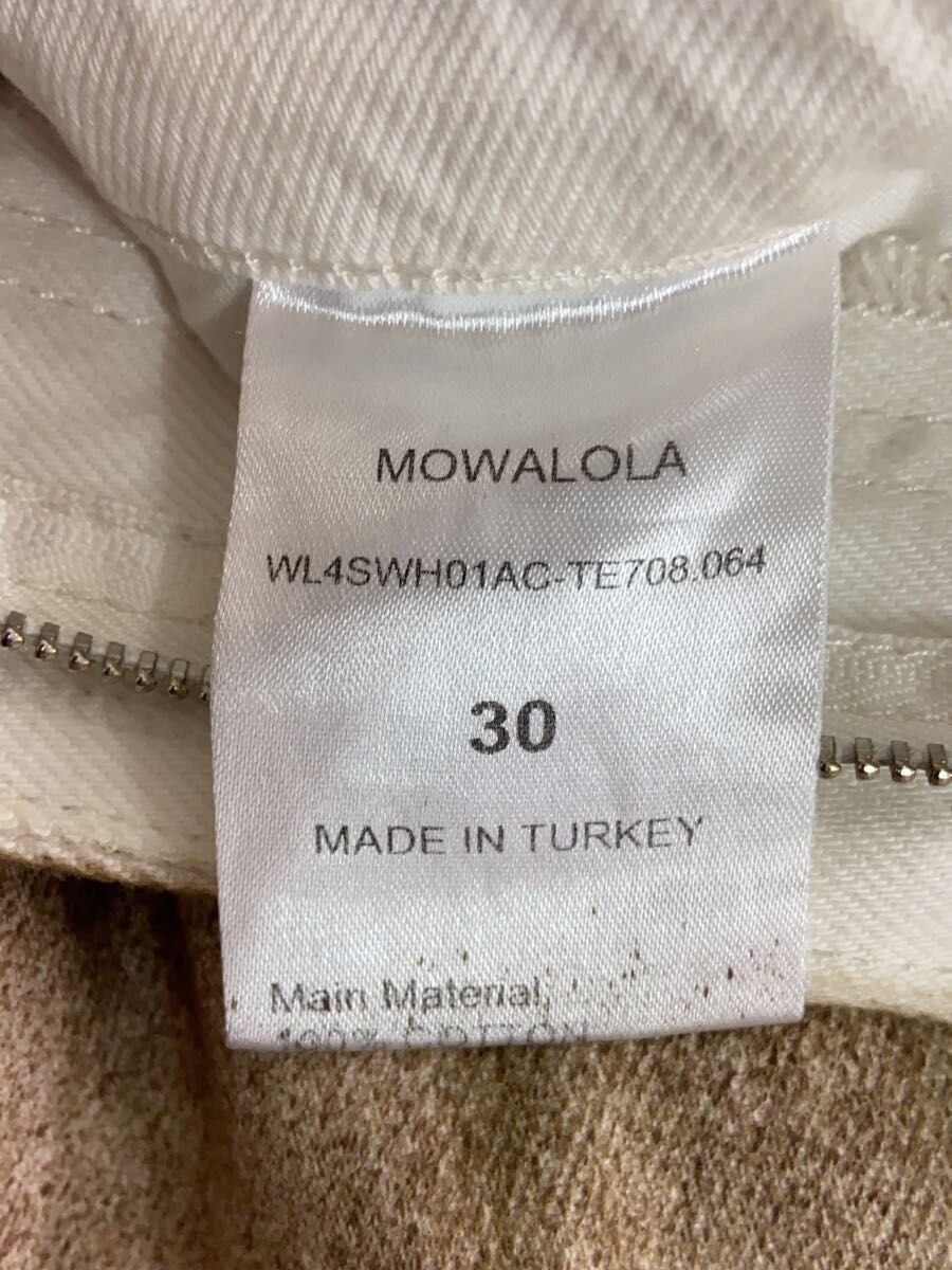 Mowalola MOWALOLA Stained Design Cargo Pants White 30 Size US 33 - 5 Thumbnail