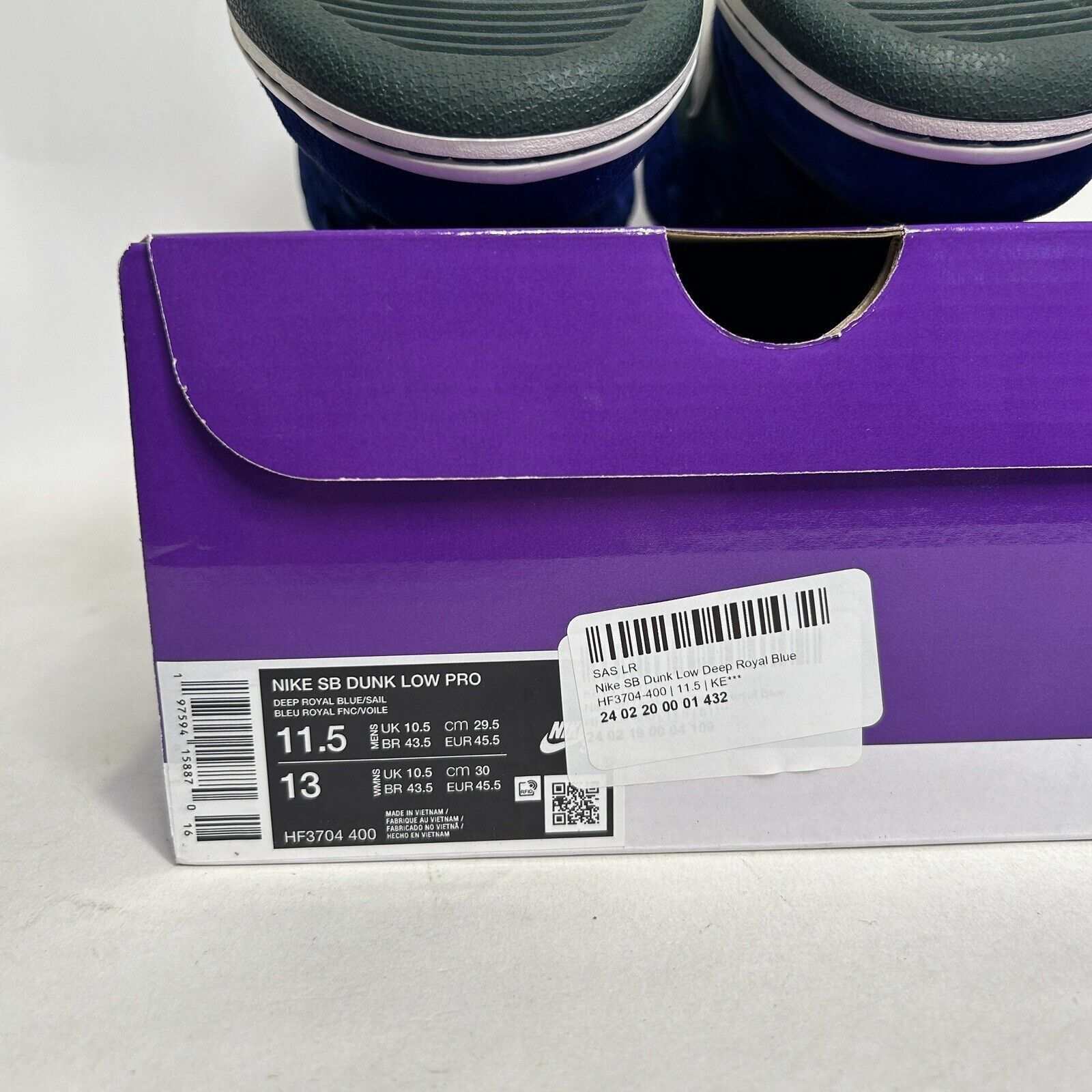 Nike Nike SB Dunk Low “Deep Royal Vintage Green” 2024 Size US 11.5 / EU 44-45 - 8 Thumbnail