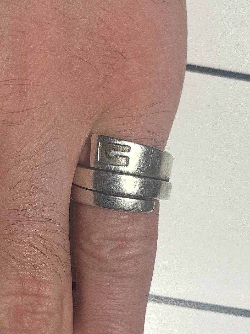 Gucci GUCCI SILVER RING PINKIERING UNISEX Size ONE SIZE - 7 Thumbnail